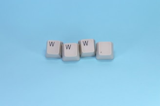 Www is spelled with keyboard keys.