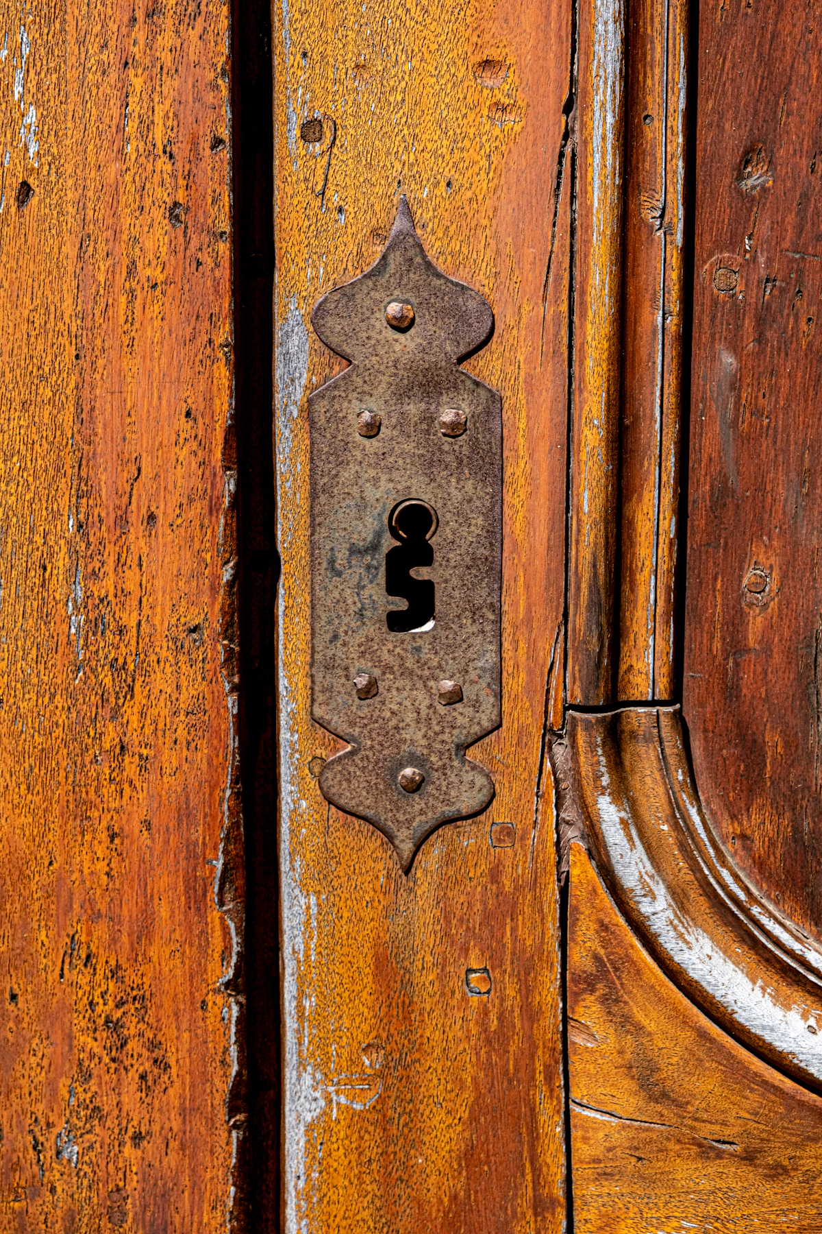 Serrure ancienne de porte