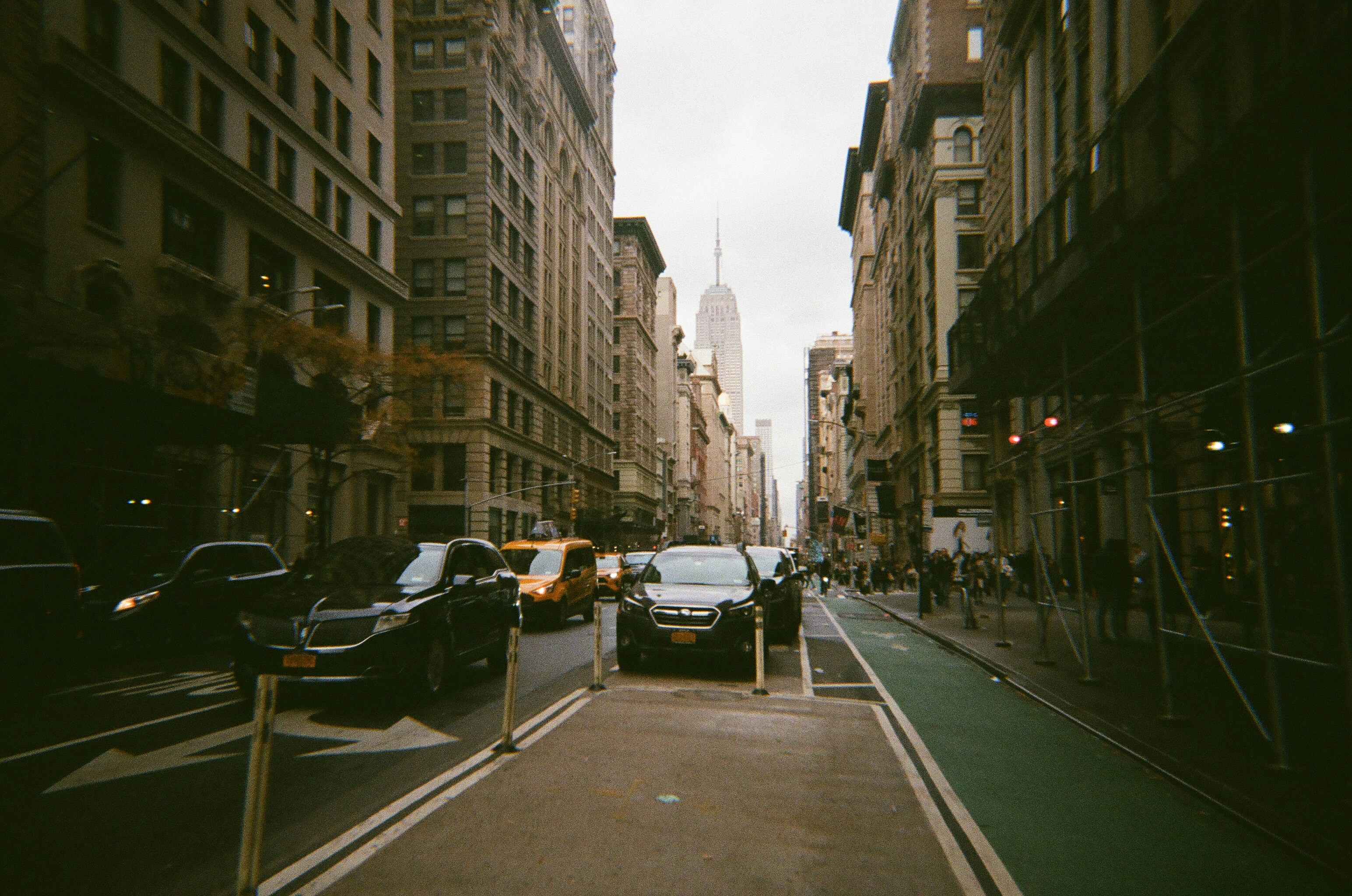 A busy street in new york city.