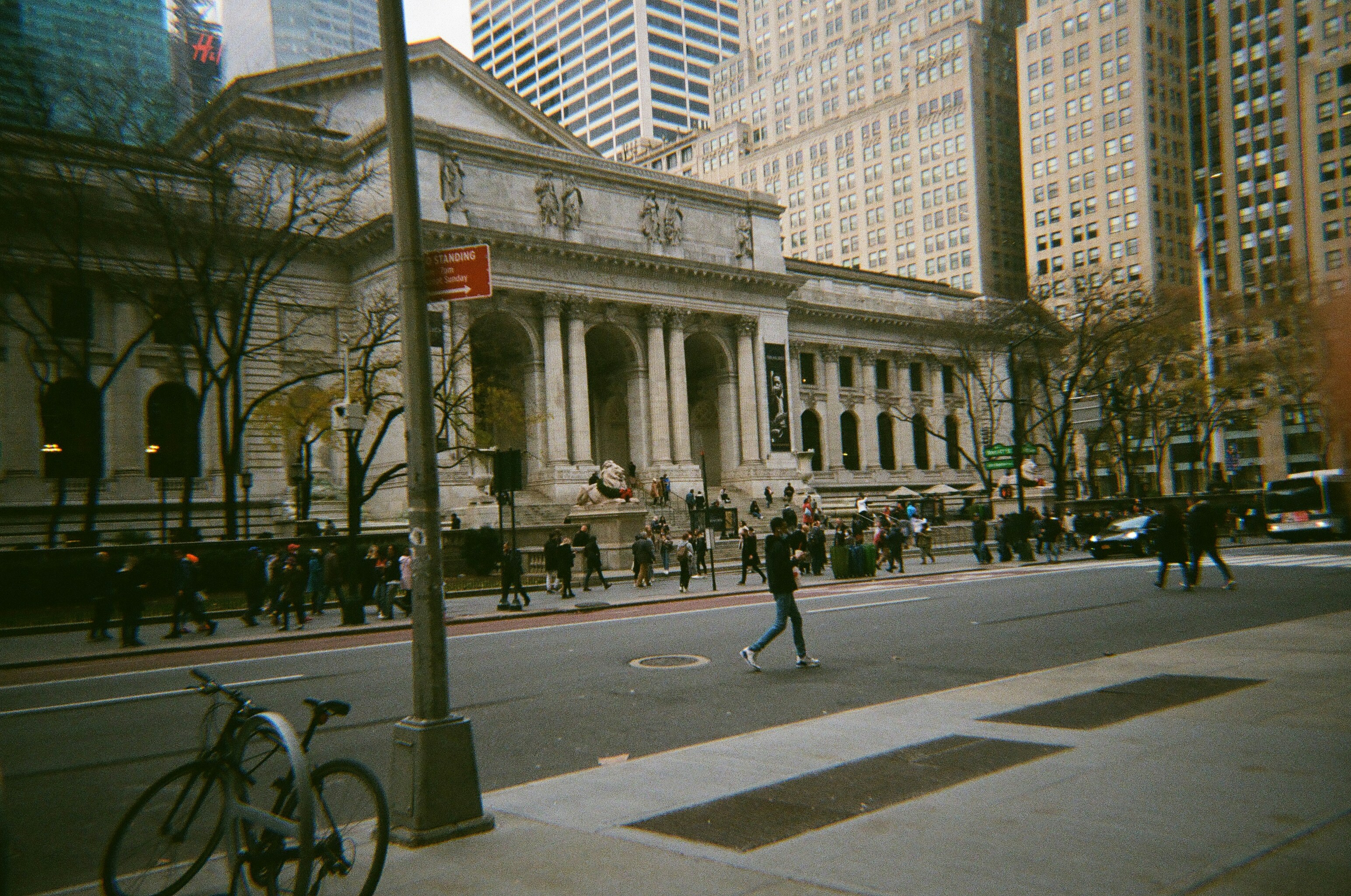 A classic library building in the city