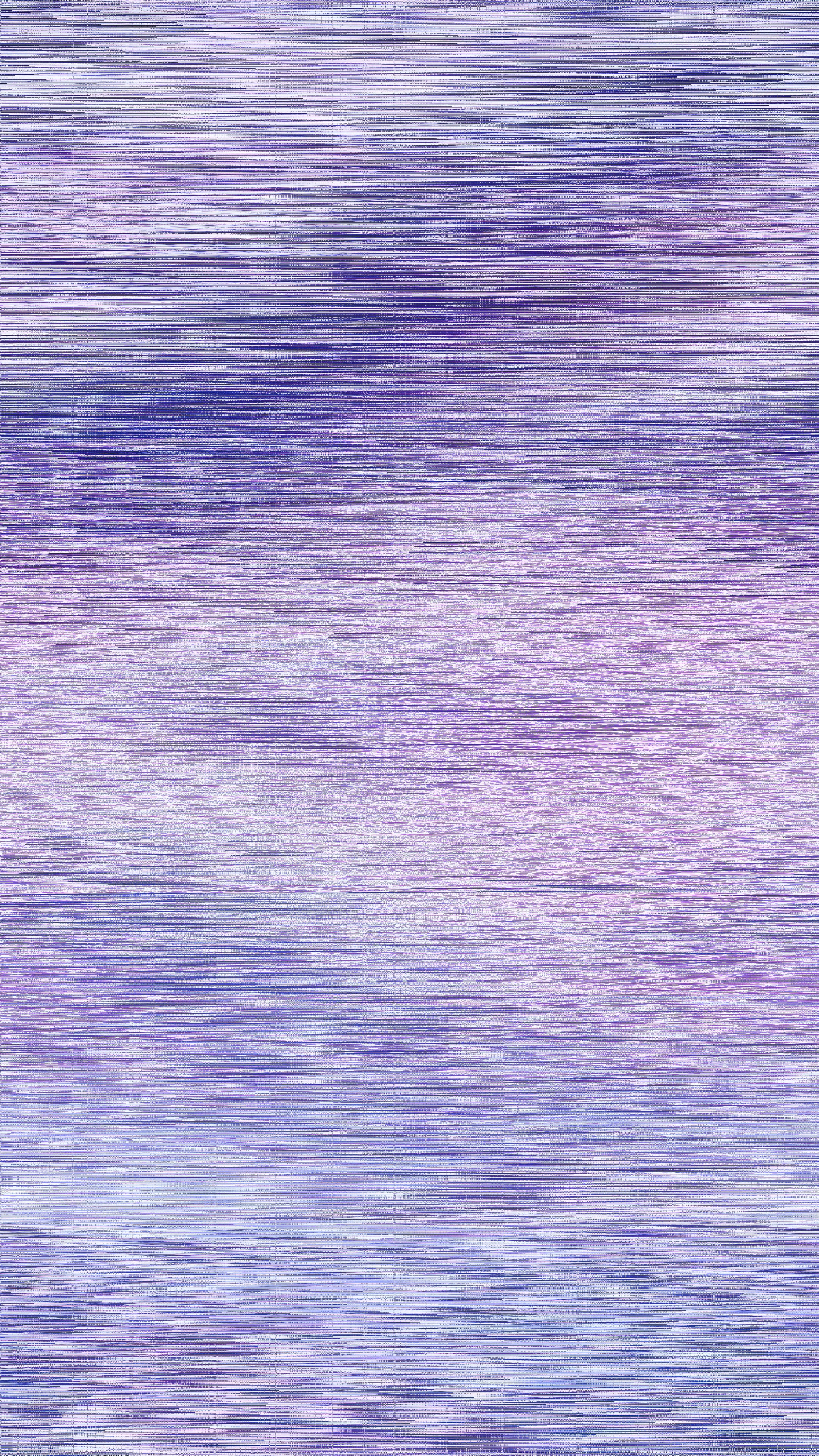 Purple and white horizontal strokes create an abstract pattern.