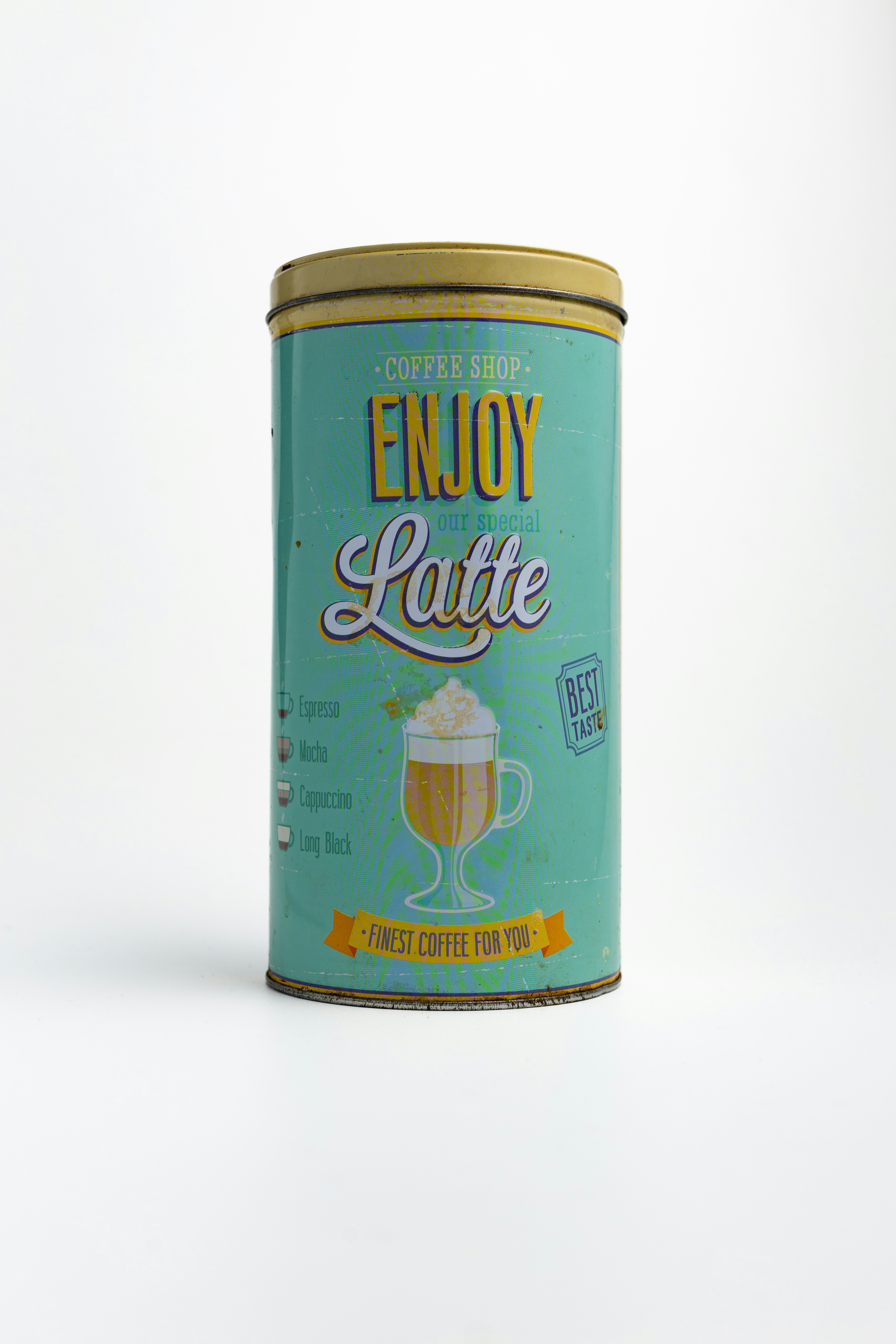 A latte-themed container on a white background.
