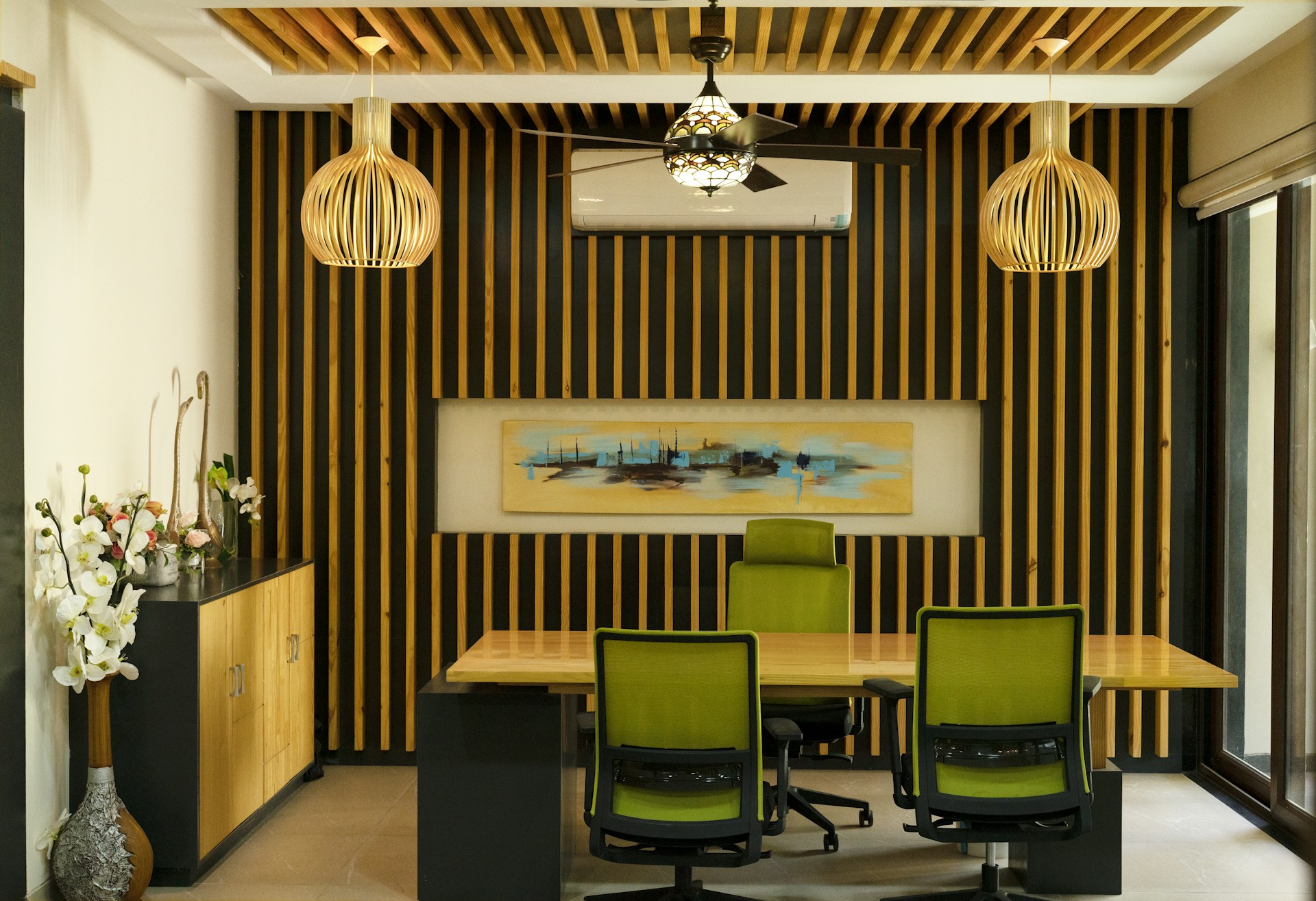 Stylish office space with modern design elements.