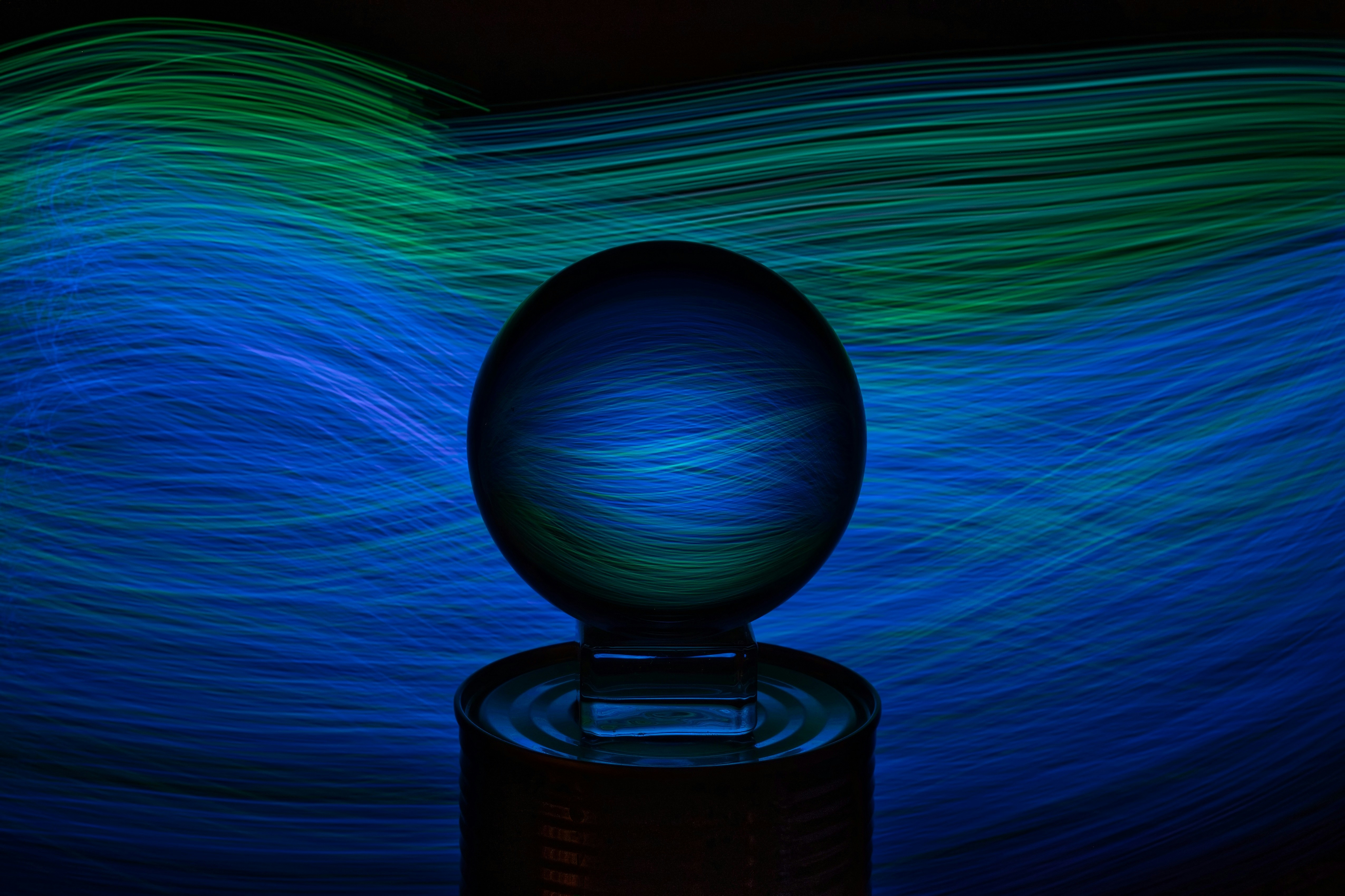 Glowing orb interface