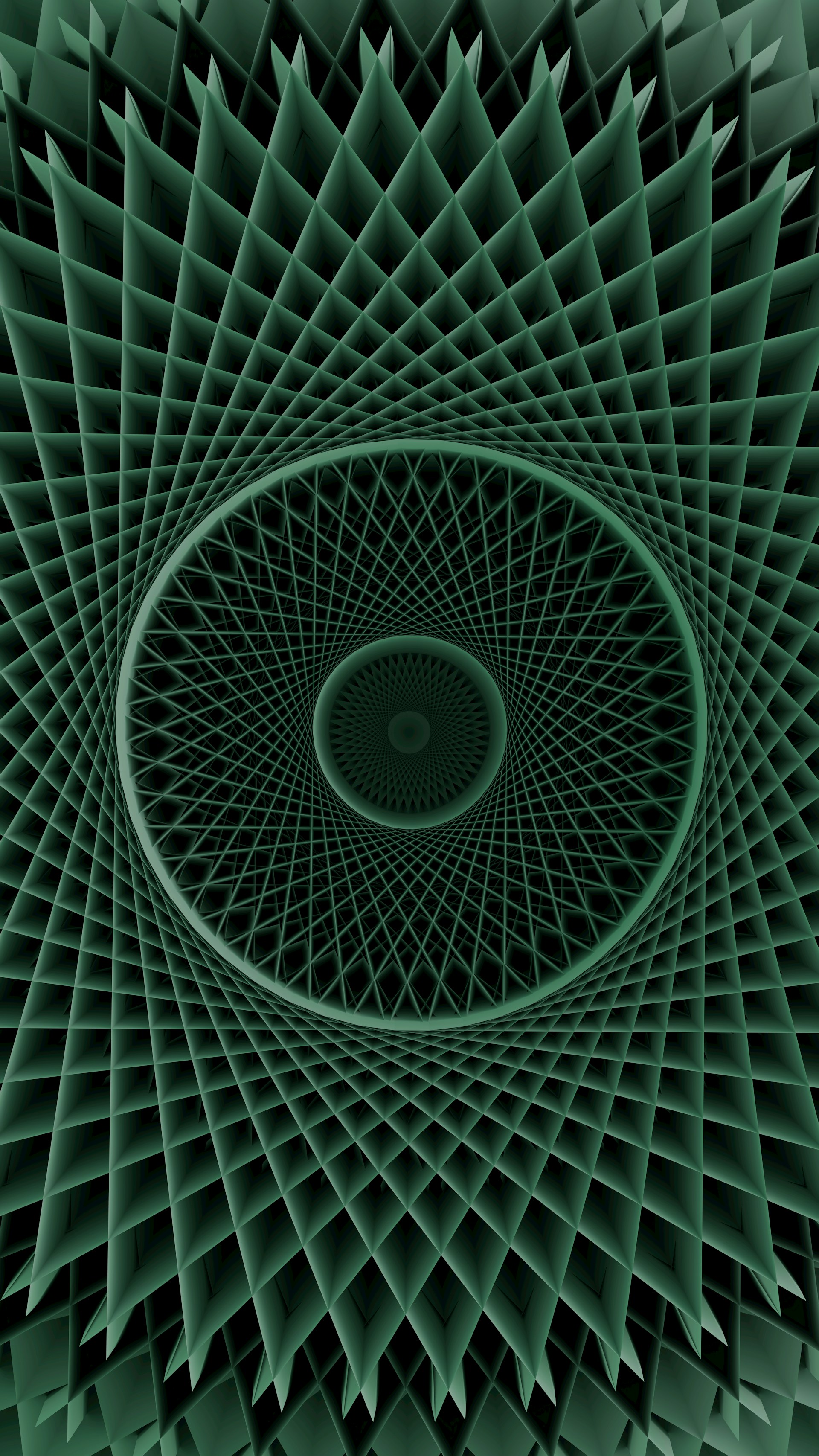 A geometric tunnel pattern with concentric circles.