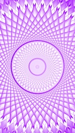 Purple geometric pattern with concentric circles.