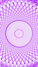 Purple geometric pattern with concentric circles.