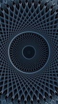 A futuristic, geometric, and optical illusion pattern.