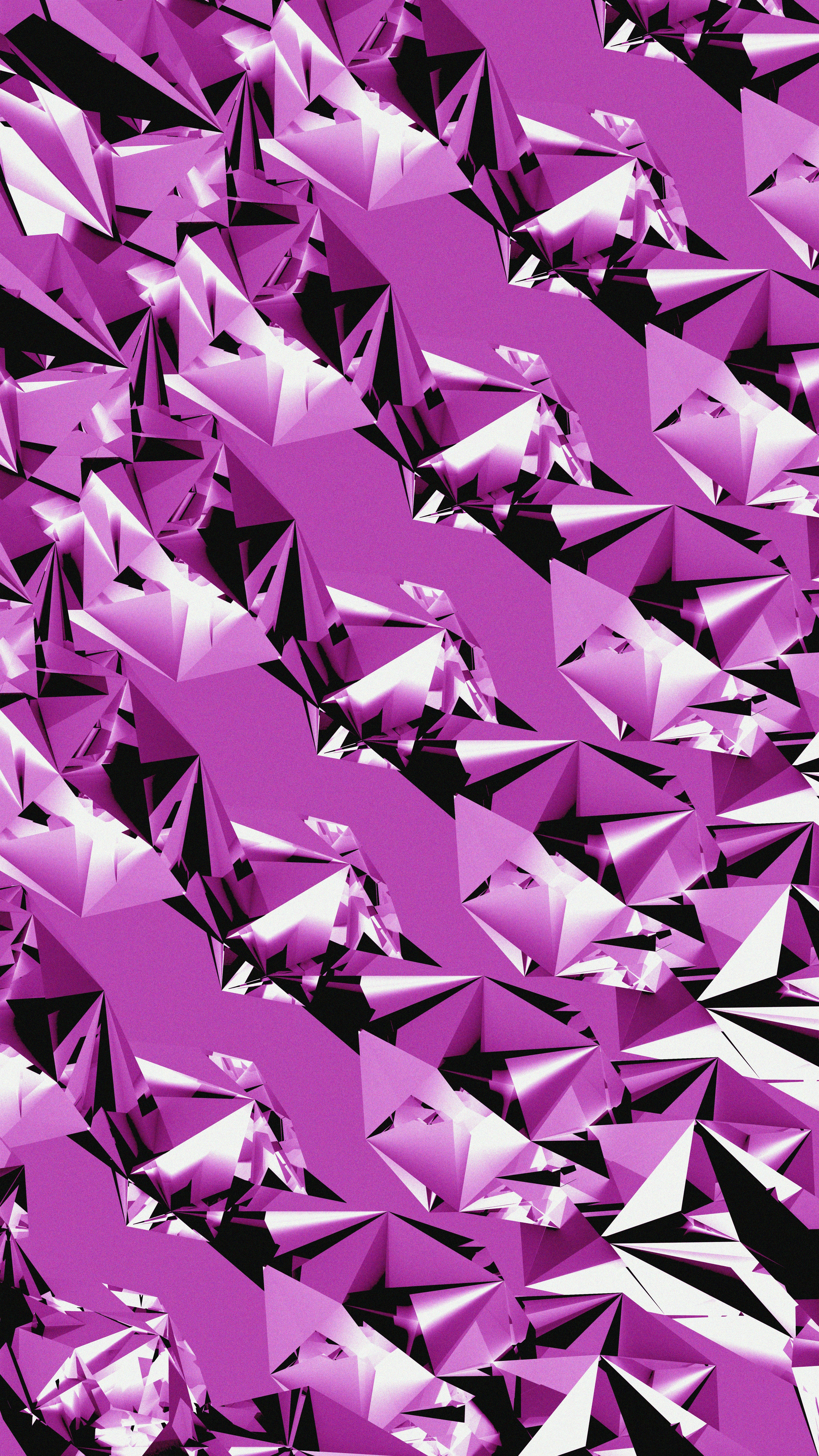 Abstract shapes in shades of pink.