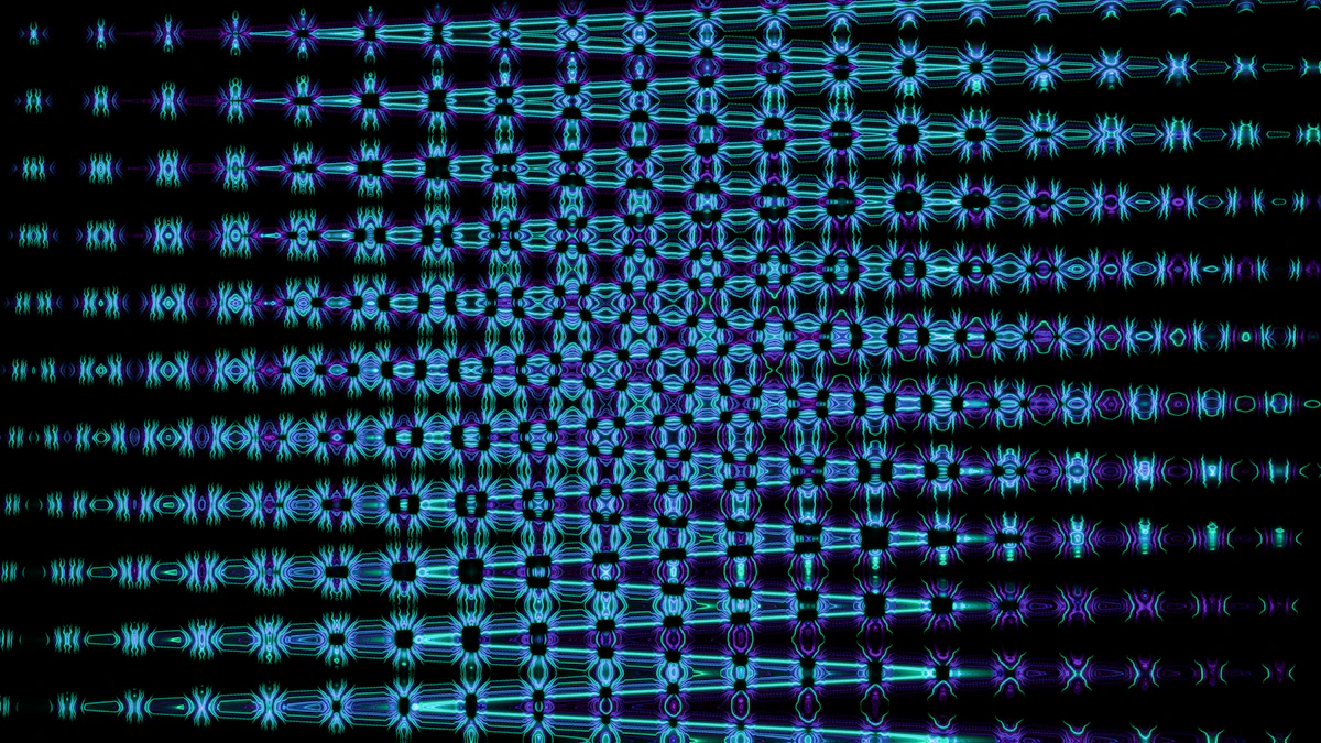 Abstract technology network representing interconnected AI fluency