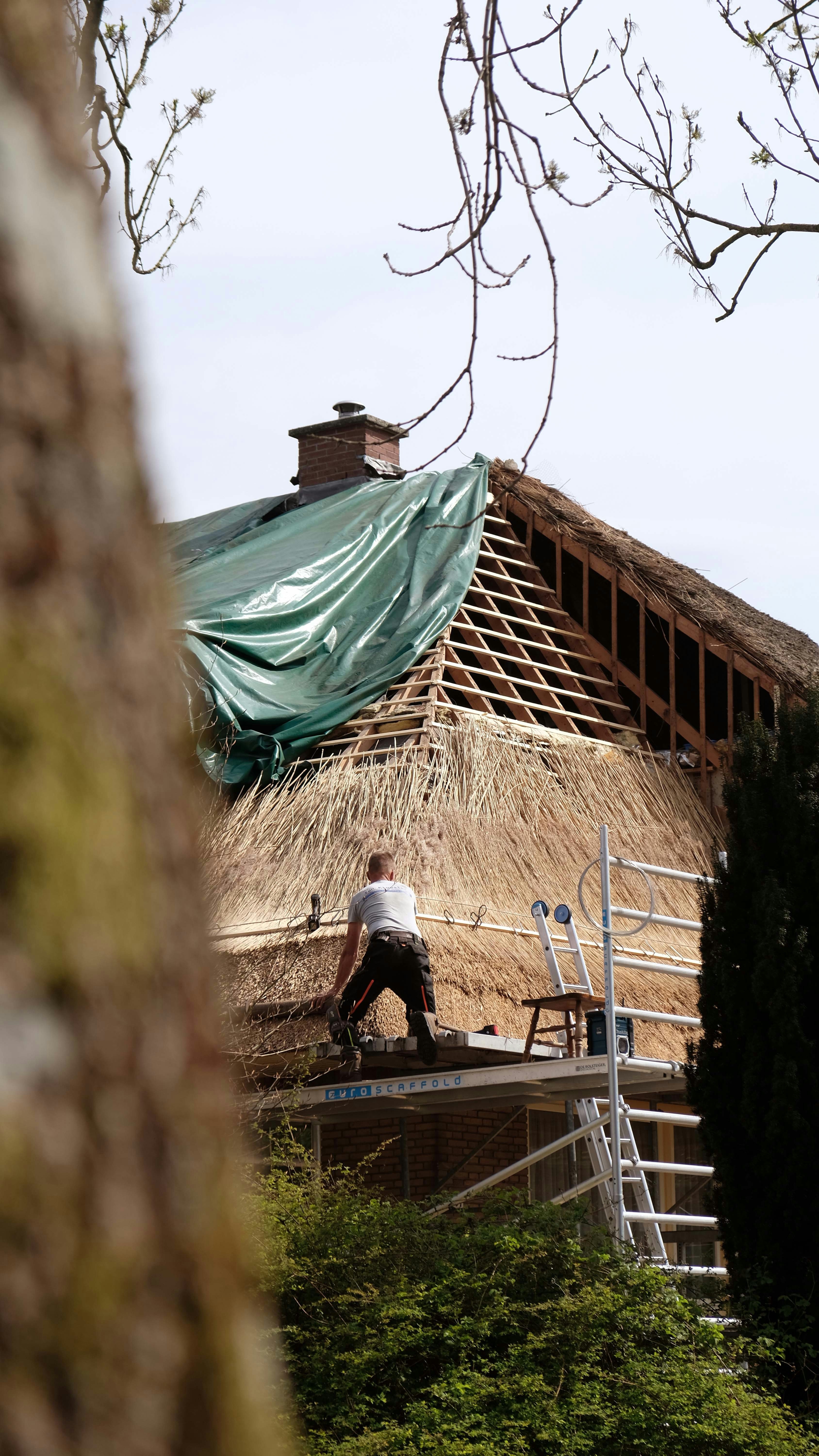 New roof installation