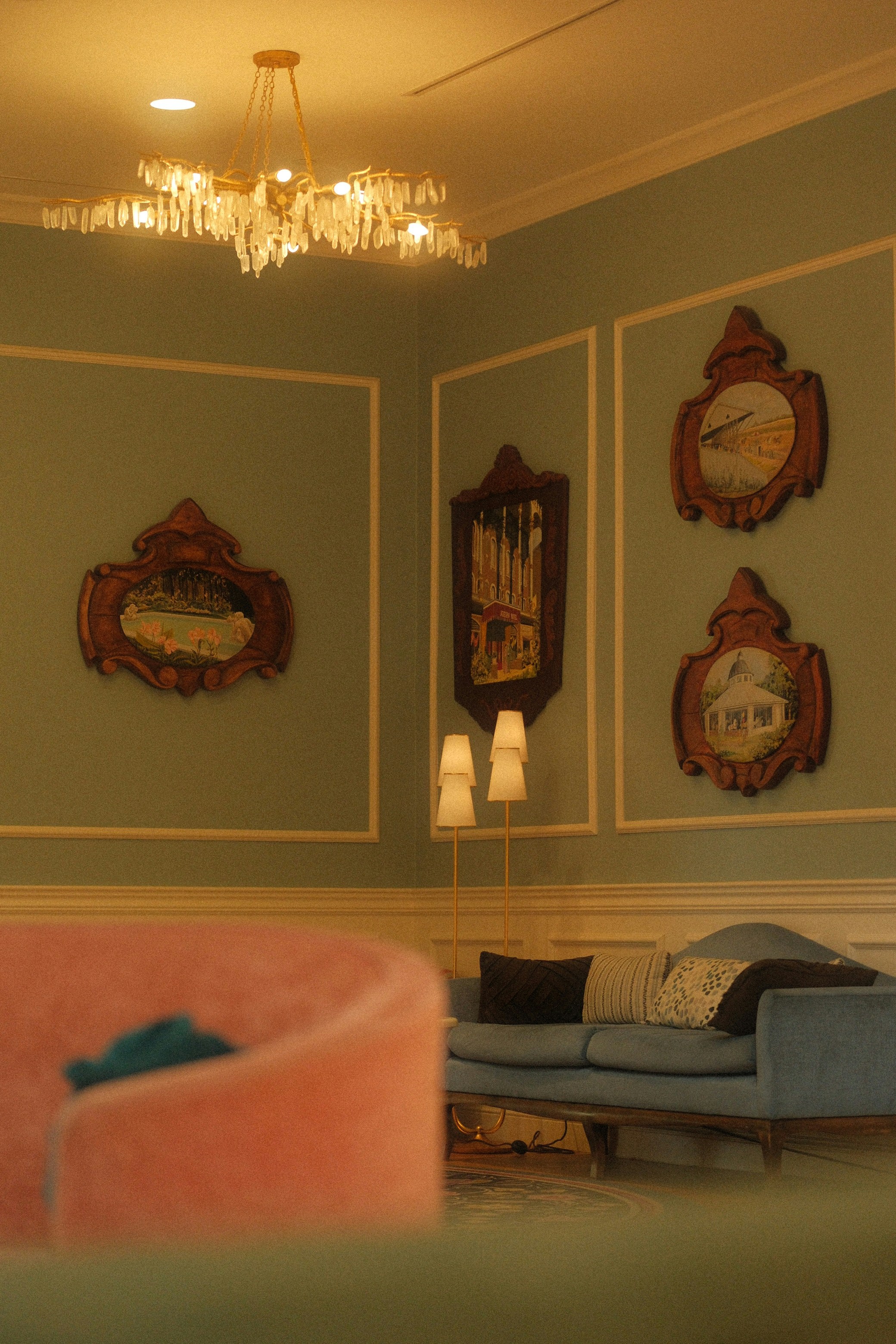 mid century modern wallpaper, wallpaper, Mid-Century Modern Dining Room DIY Makeover 3