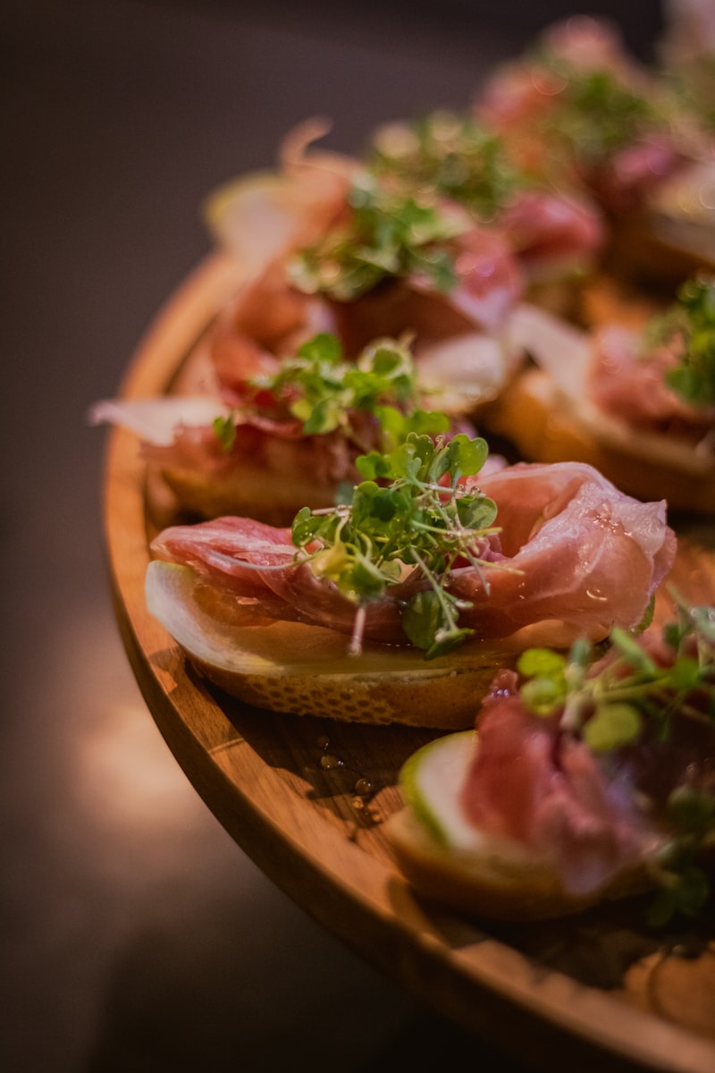 Beautifully plated appetizers