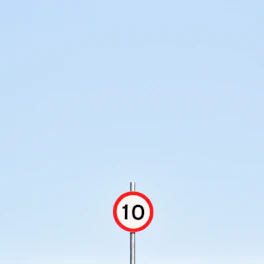 The speed limit is 10