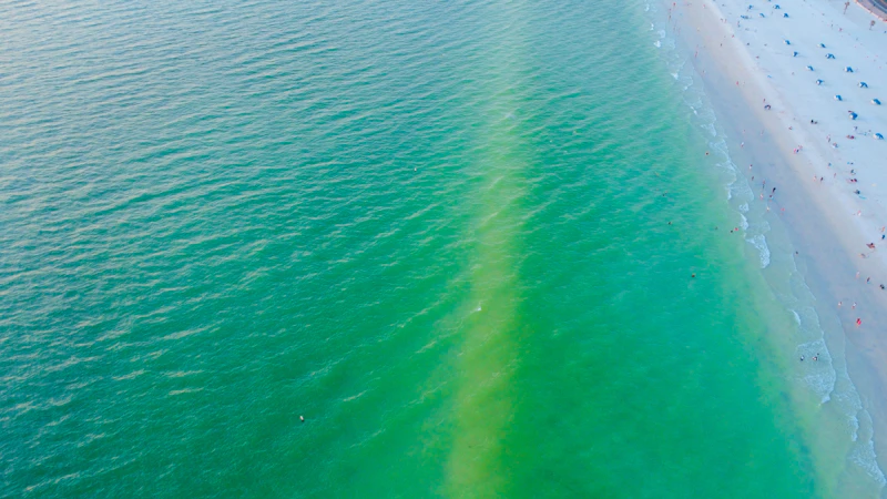 White sand and clear water at Clearwater Beach