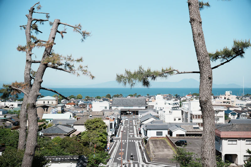 島原の町と海