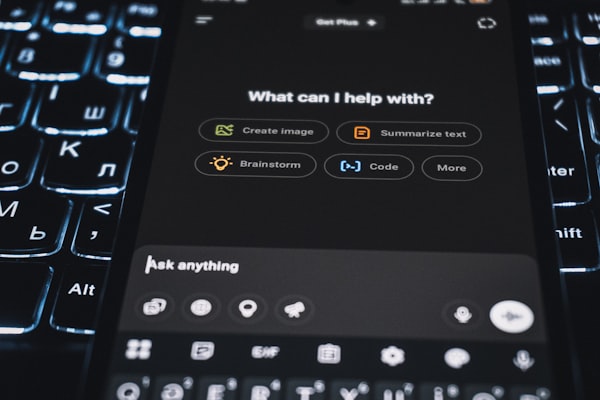 AI agent interface