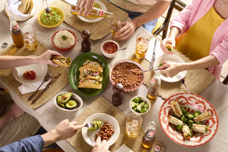 Family dining at Rosario's Kitchen