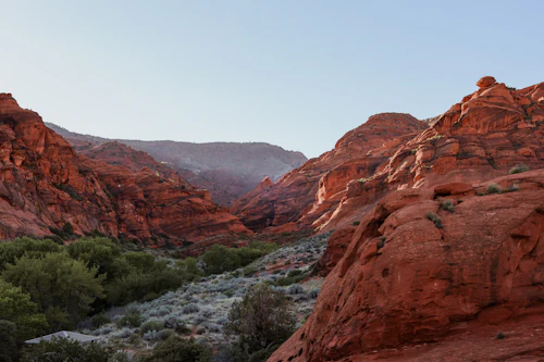 Red rock canyon near Leeds, Utah