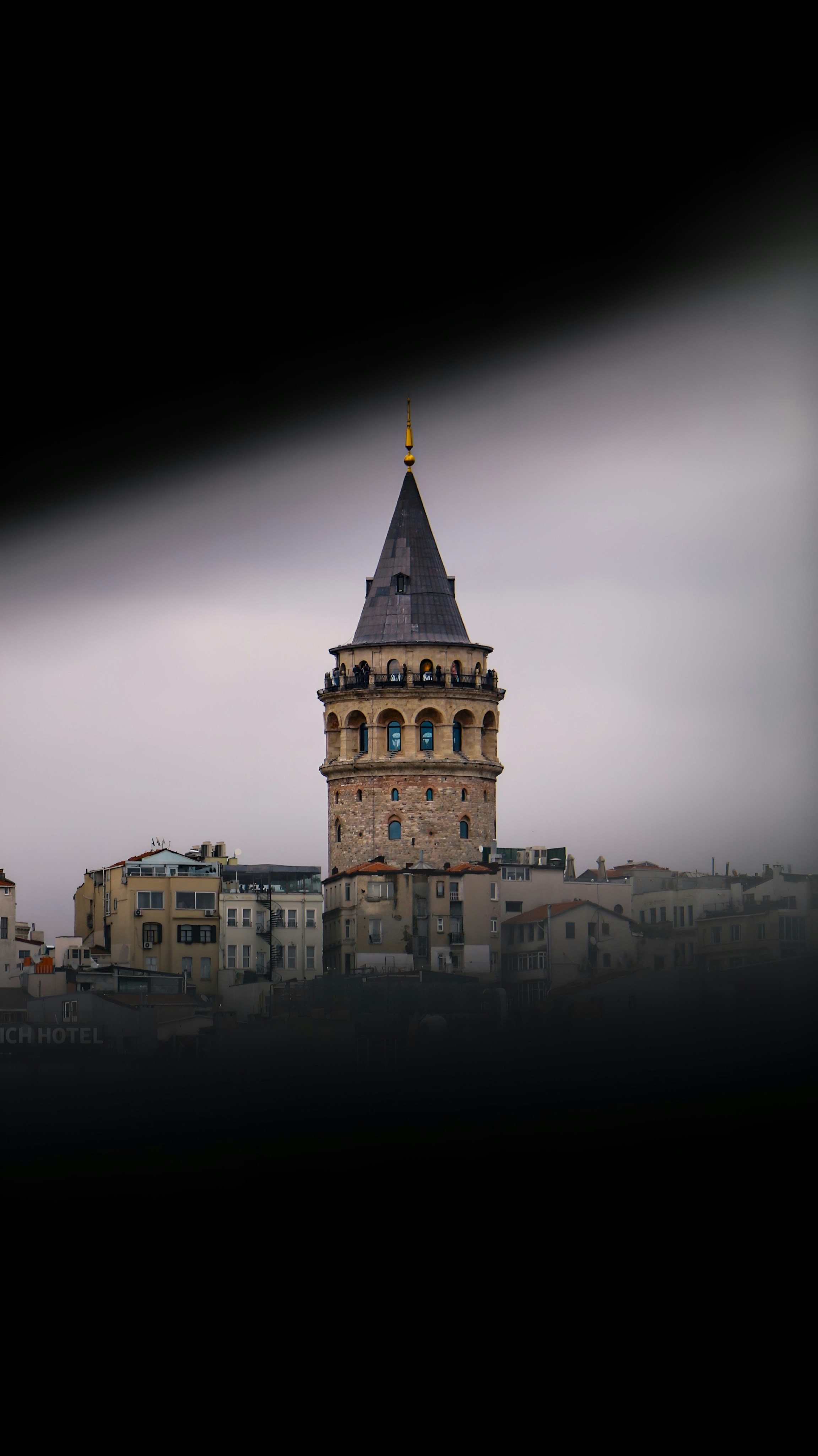 Galata Tower above the rooftops of Istanbul