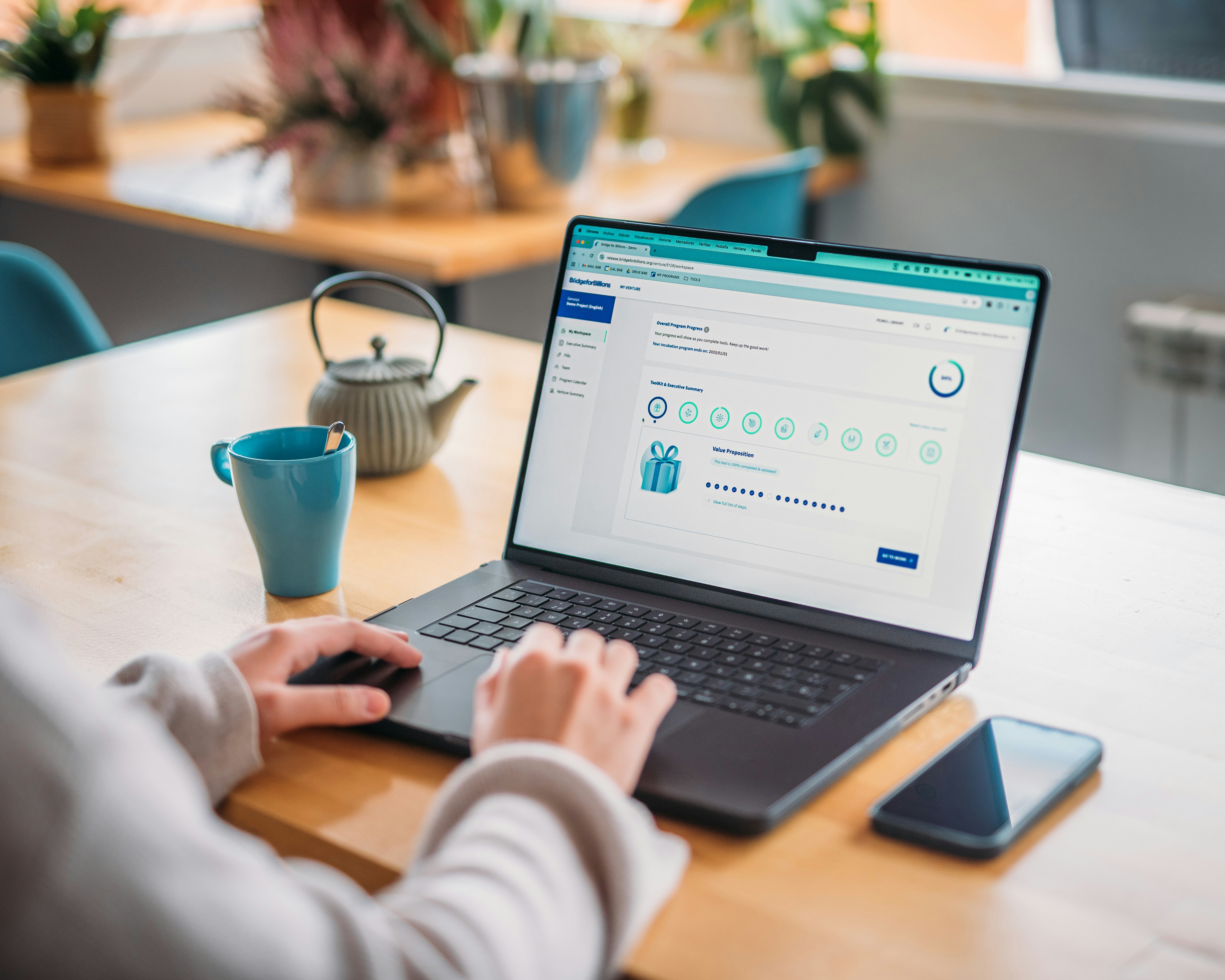 Entrepreneur workspace