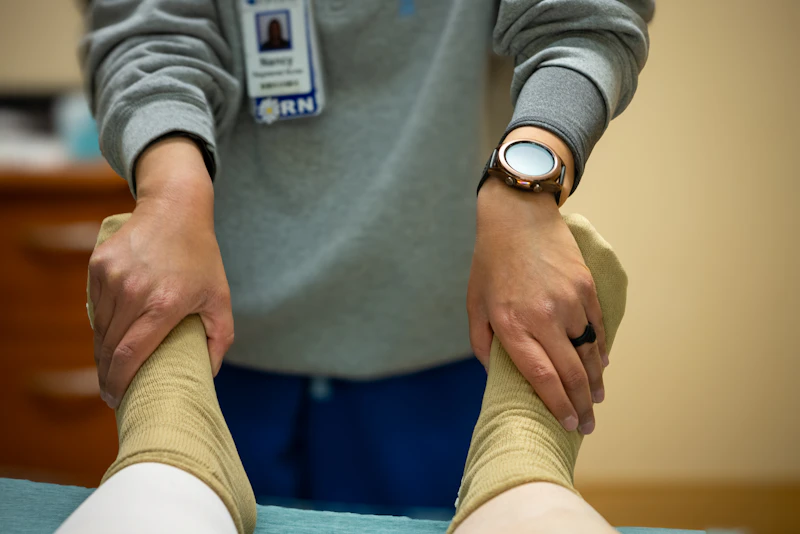 Sessão de fisioterapia e reabilitação do movimento