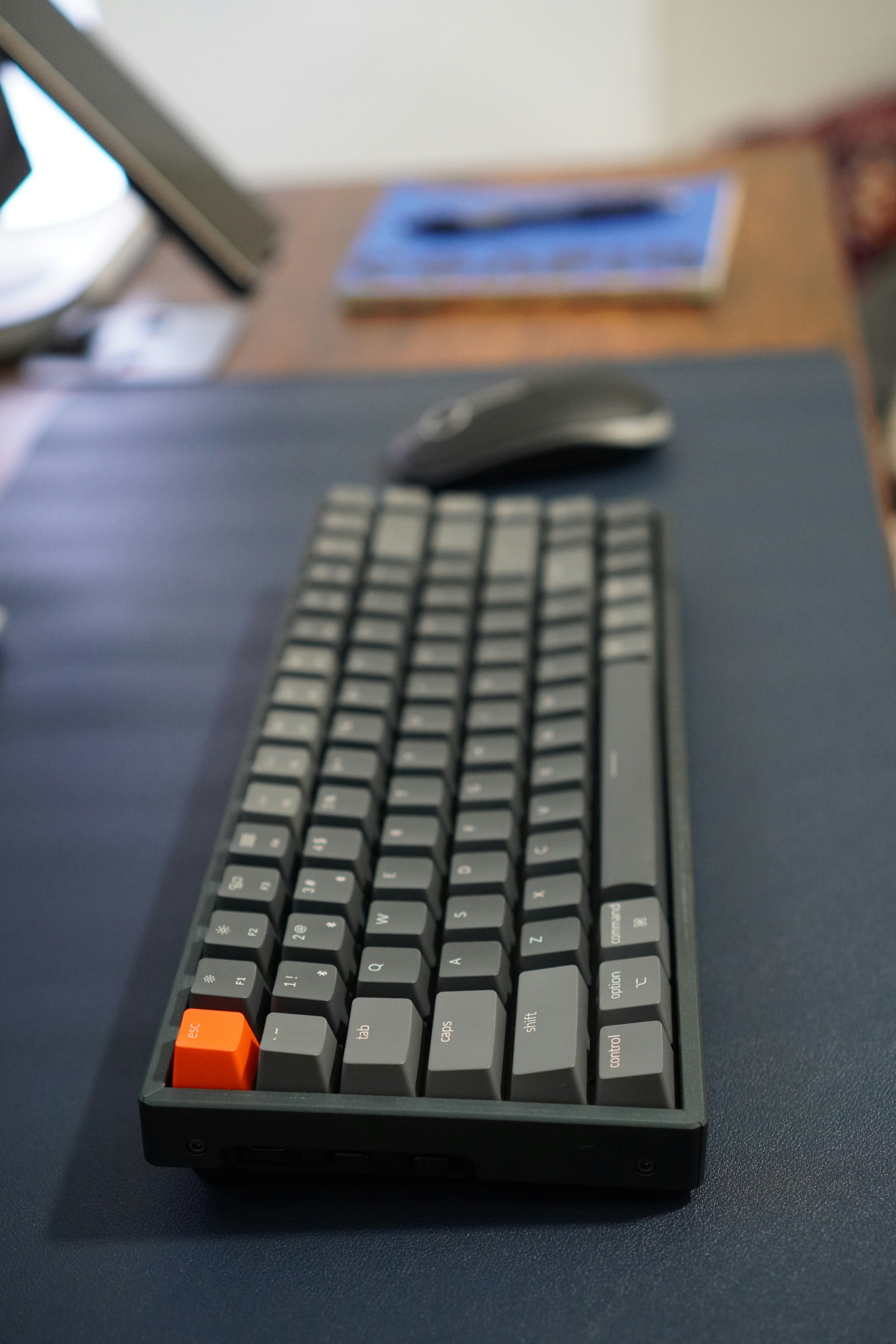 Macro view of keyboard