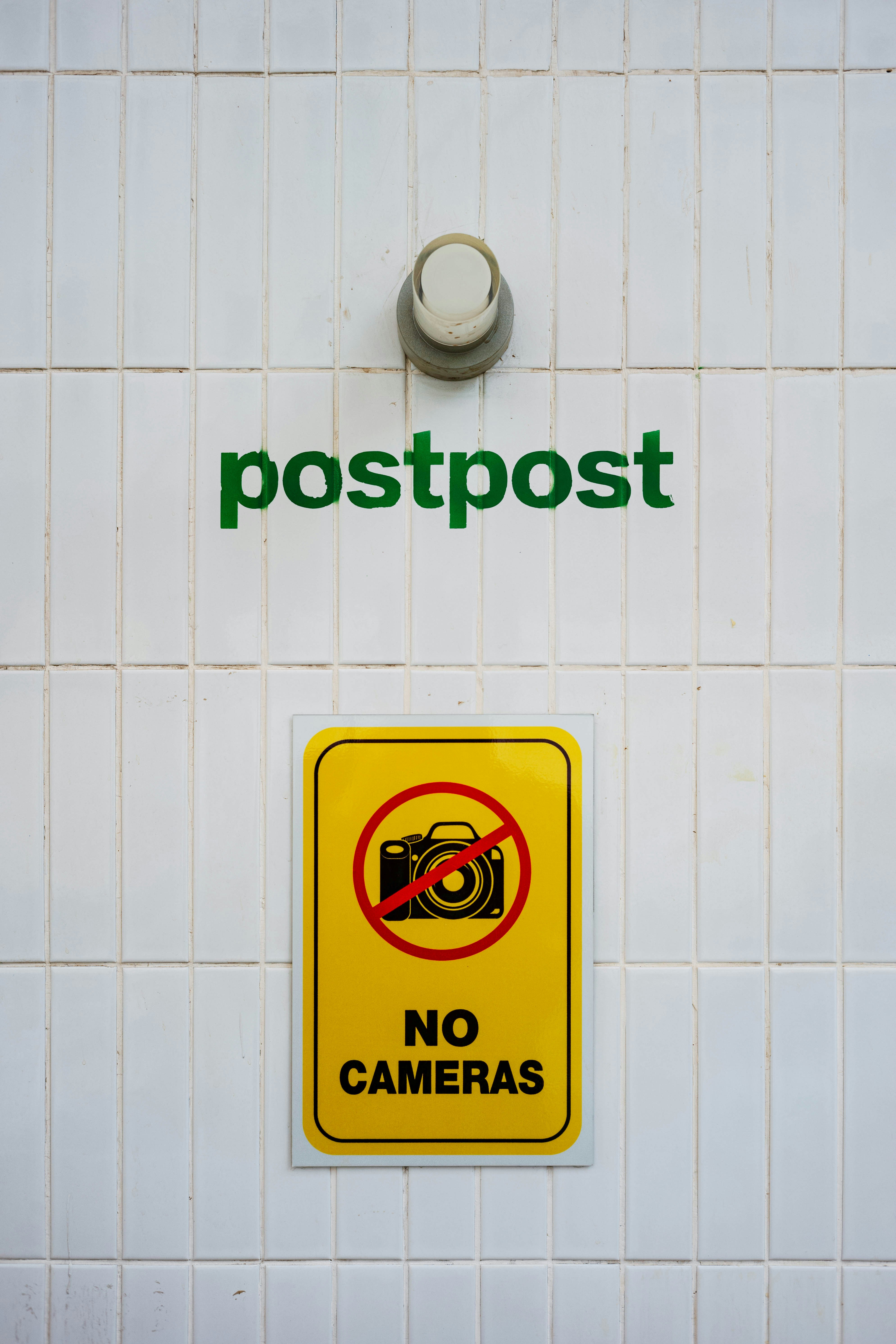 No cameras allowed in this post office.