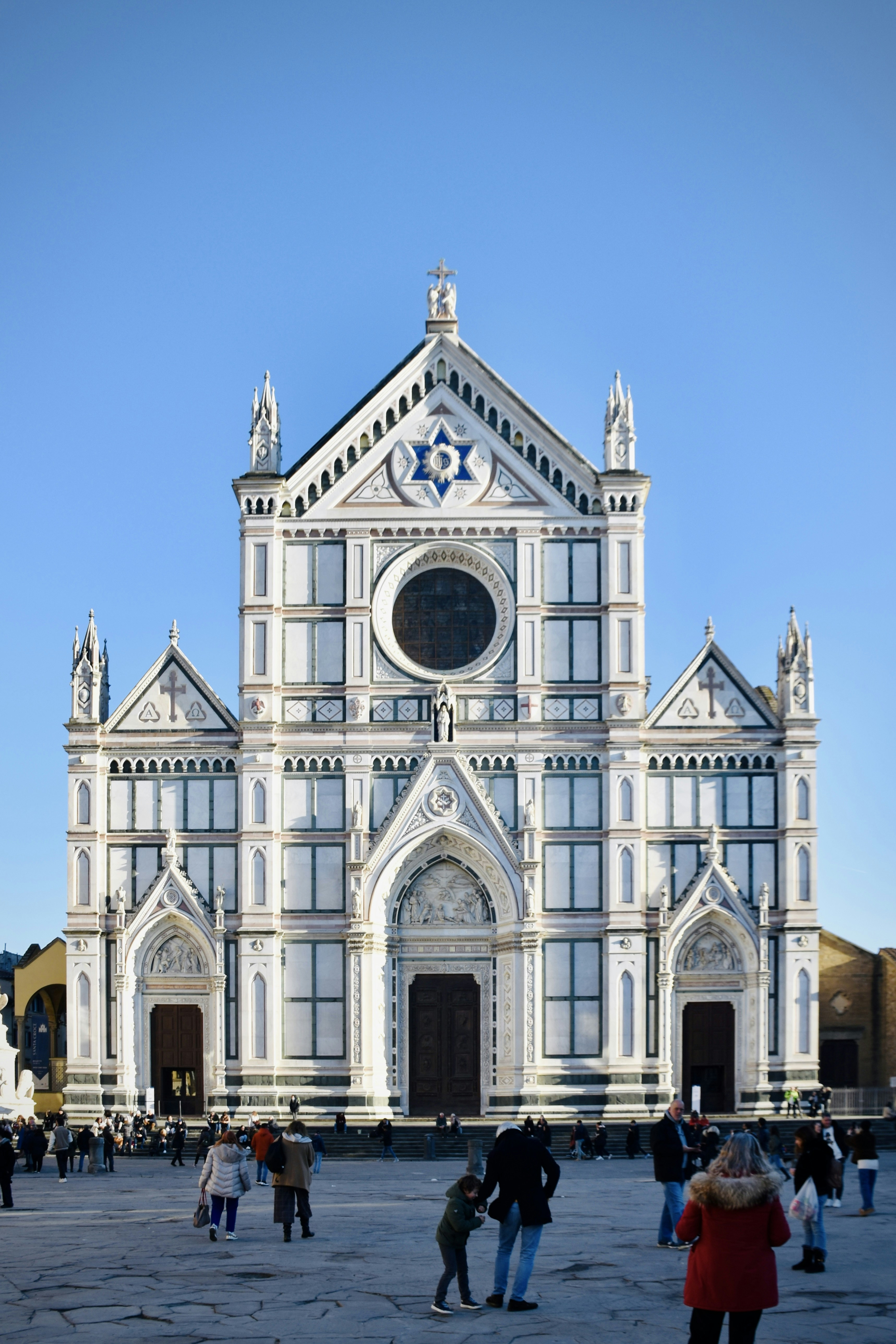 A majestic church in florence stands tall.