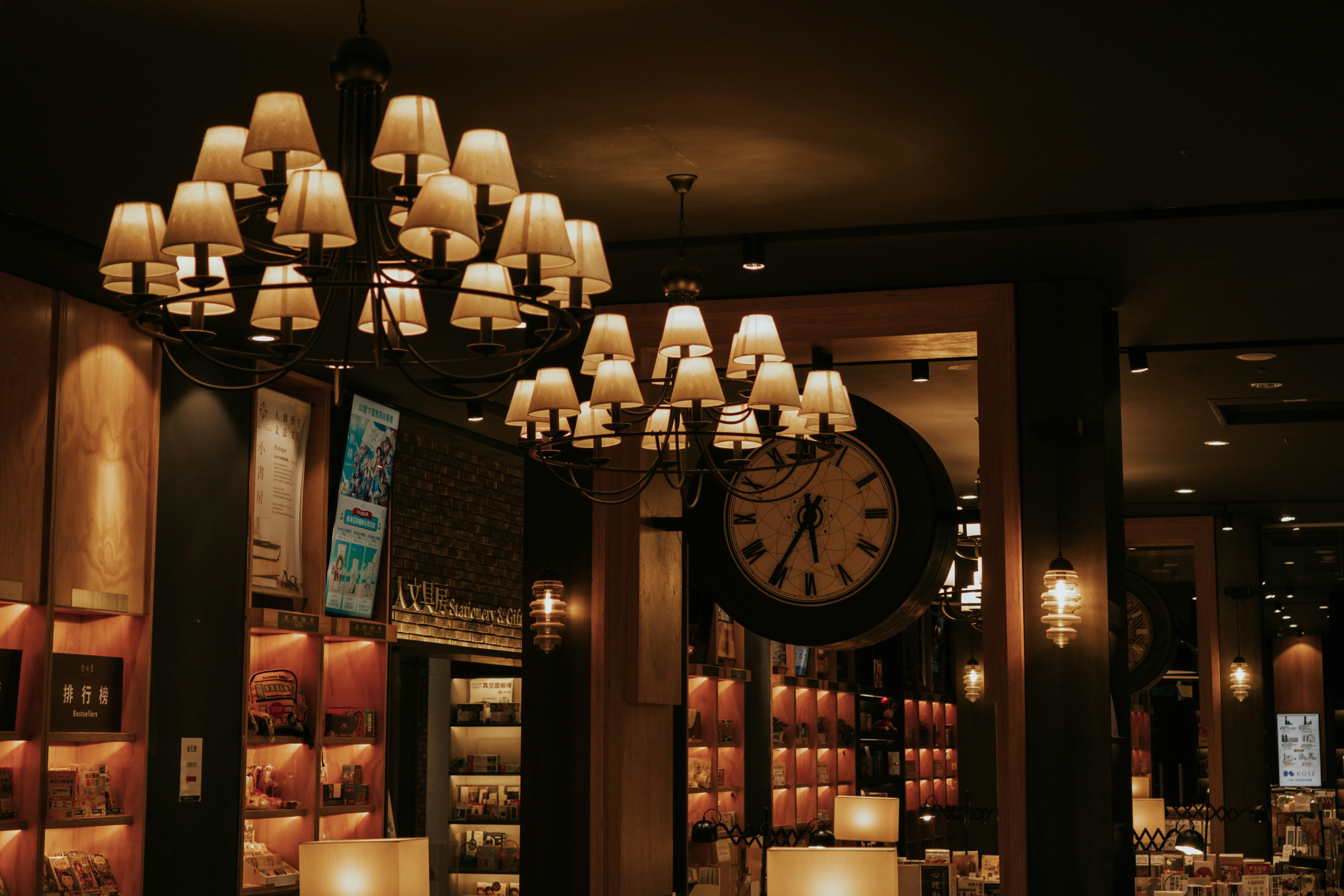 Elegant candle shop interior