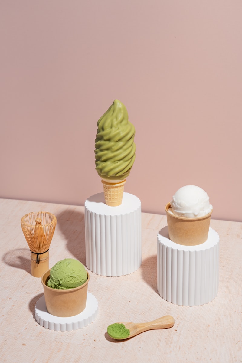 Matcha Soft Serve - creamy green tea ice cream
