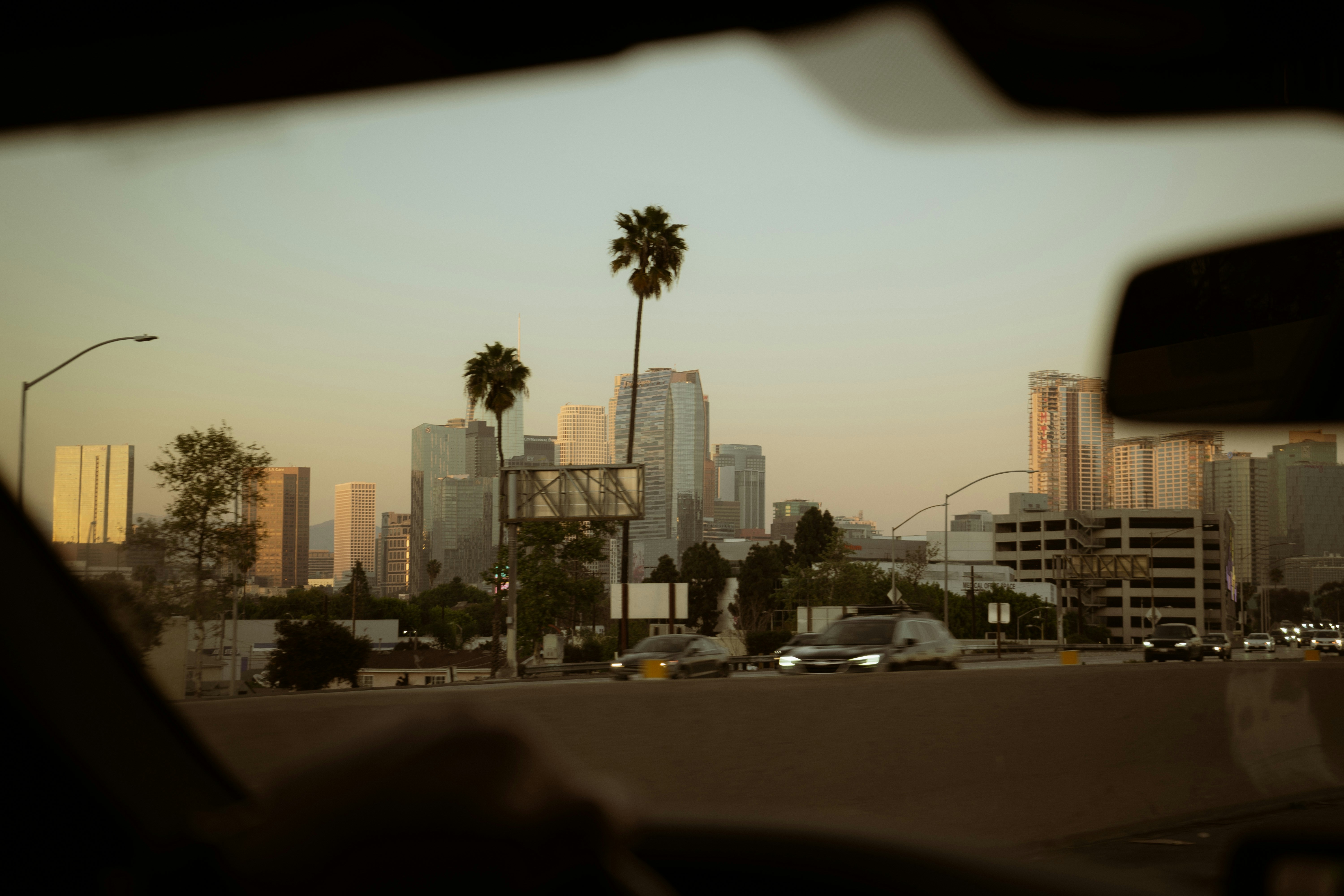 Downtown LA from the freeway