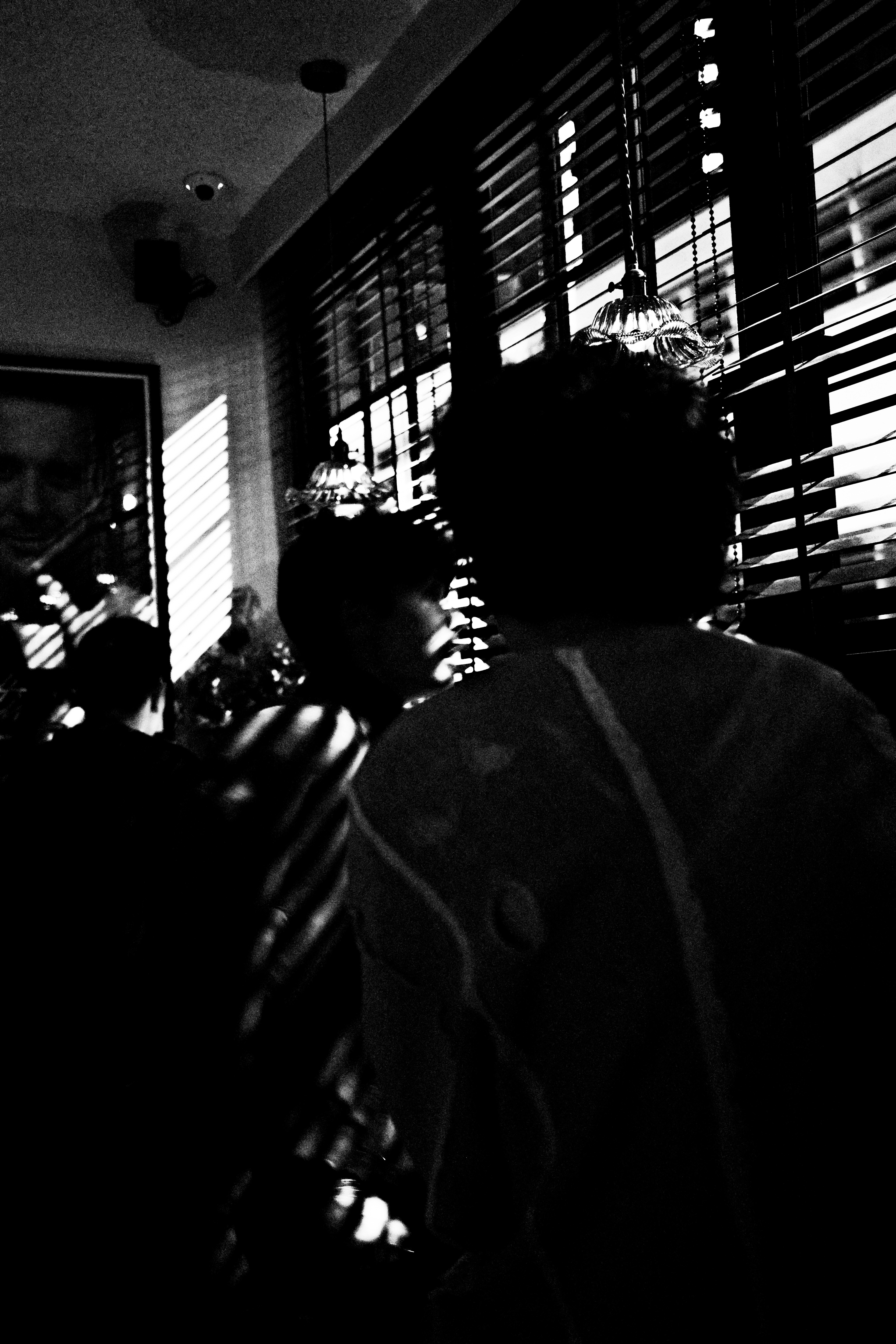 stairwell descending into shadow