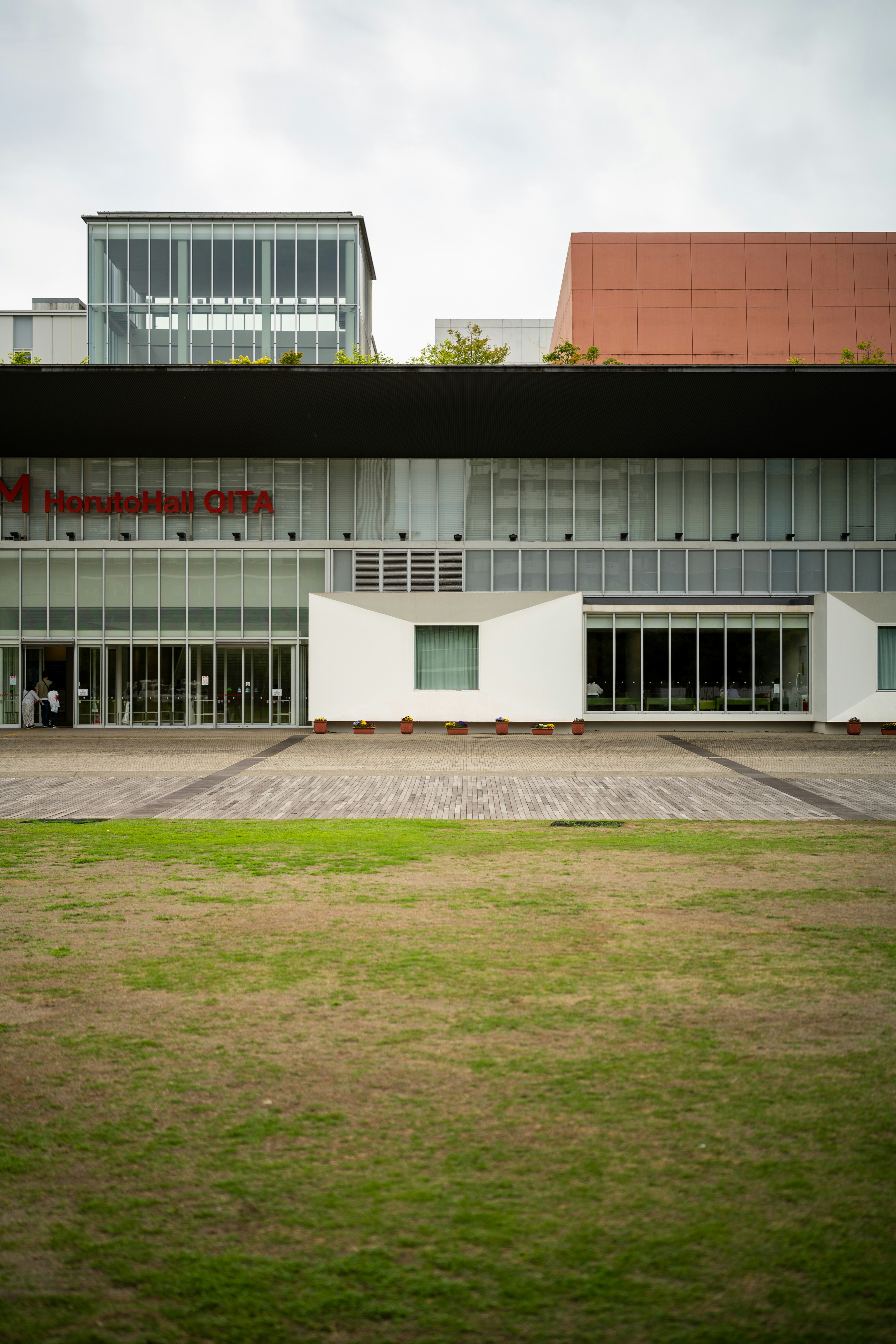 The image shows the facade of a modern building.