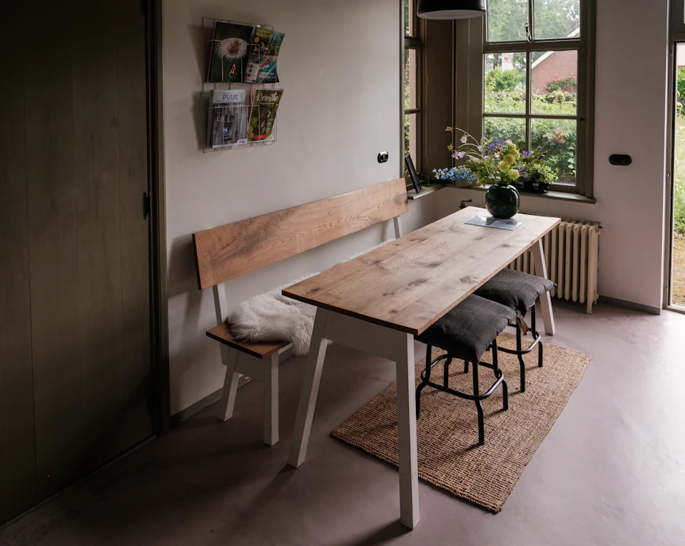 Contemporary restaurant seating and tables