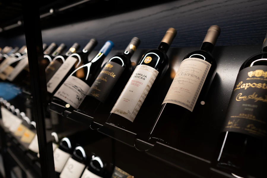 Prestatge de vins