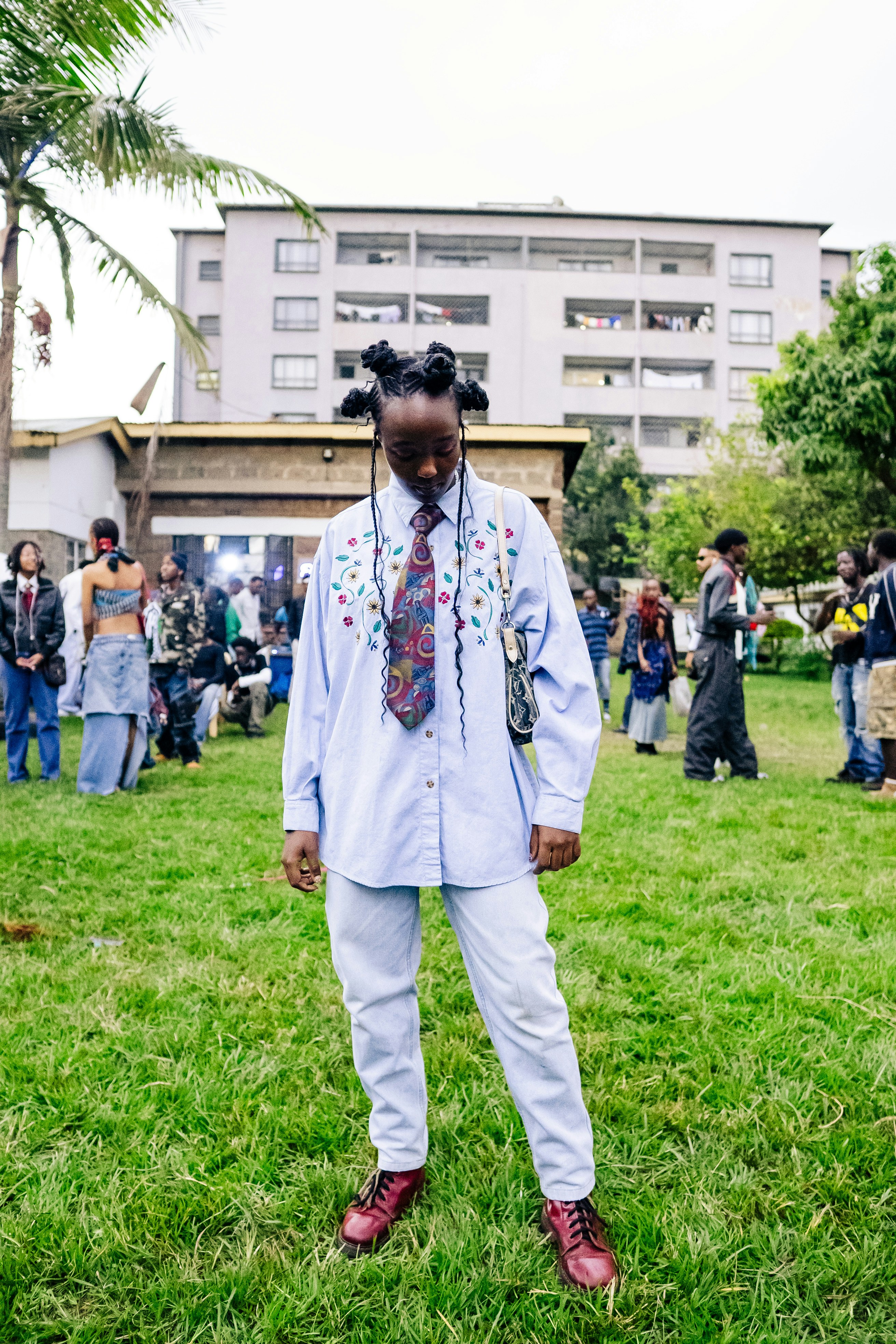 African security guard in professional uniform on duty in Nairobi
