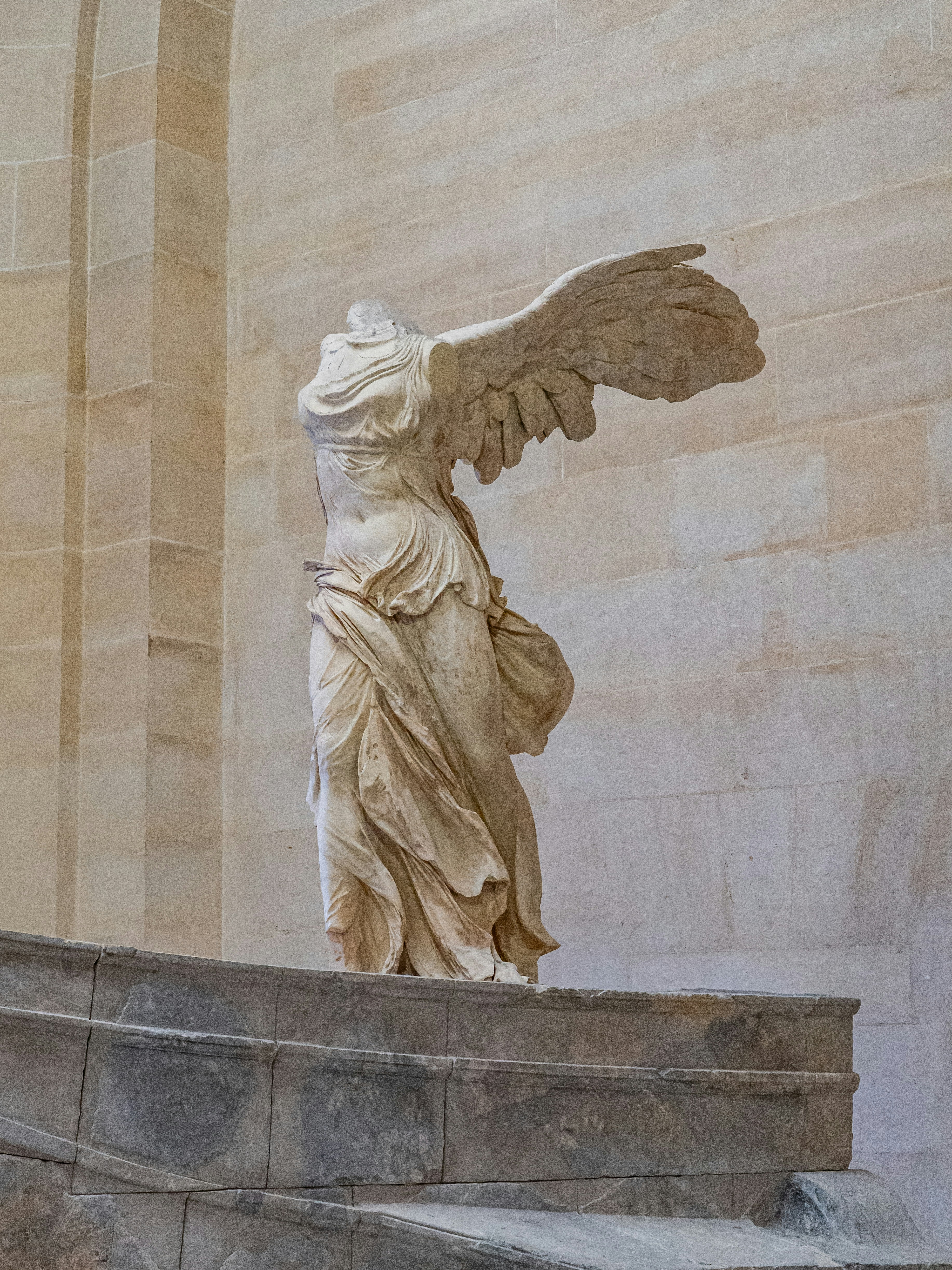 The winged victory of samothrace is magnificent.