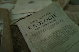 An old german medical textbook on urology.