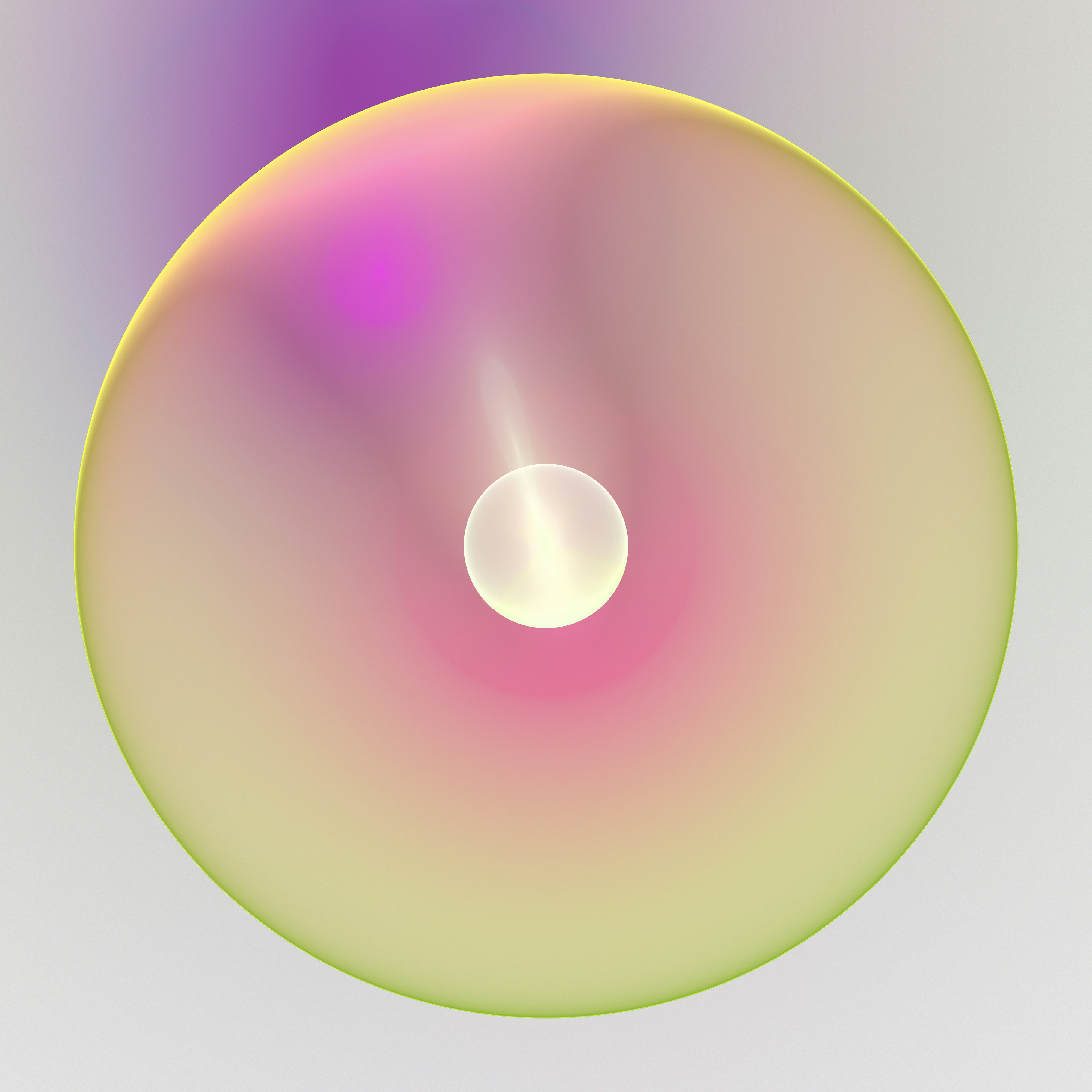 A glowing, abstract sphere with a core.