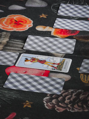 A tarot card is displayed in a spread.