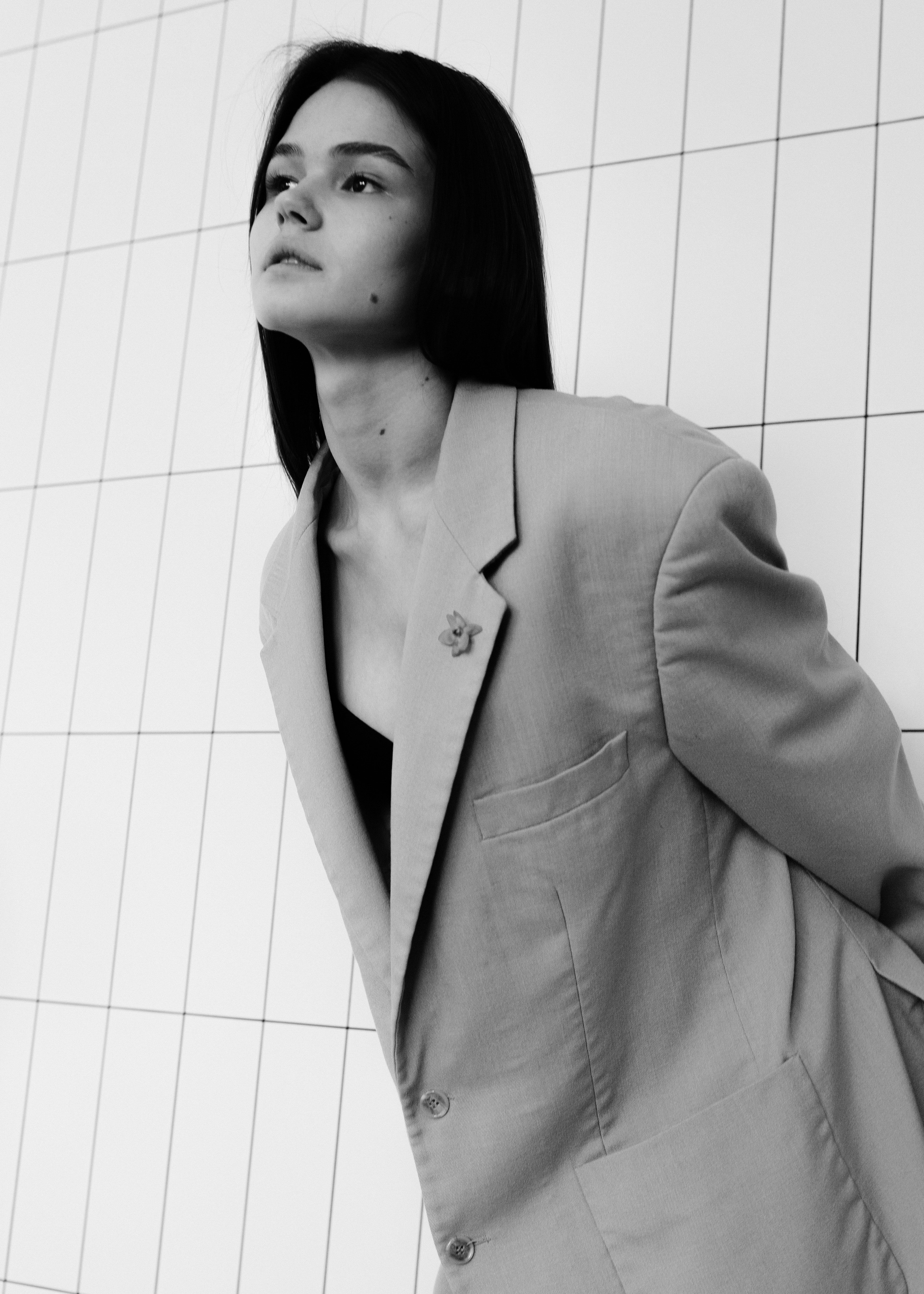 오버사이즈 블레이저 출근룩 - 40대 50대 우아한 코디