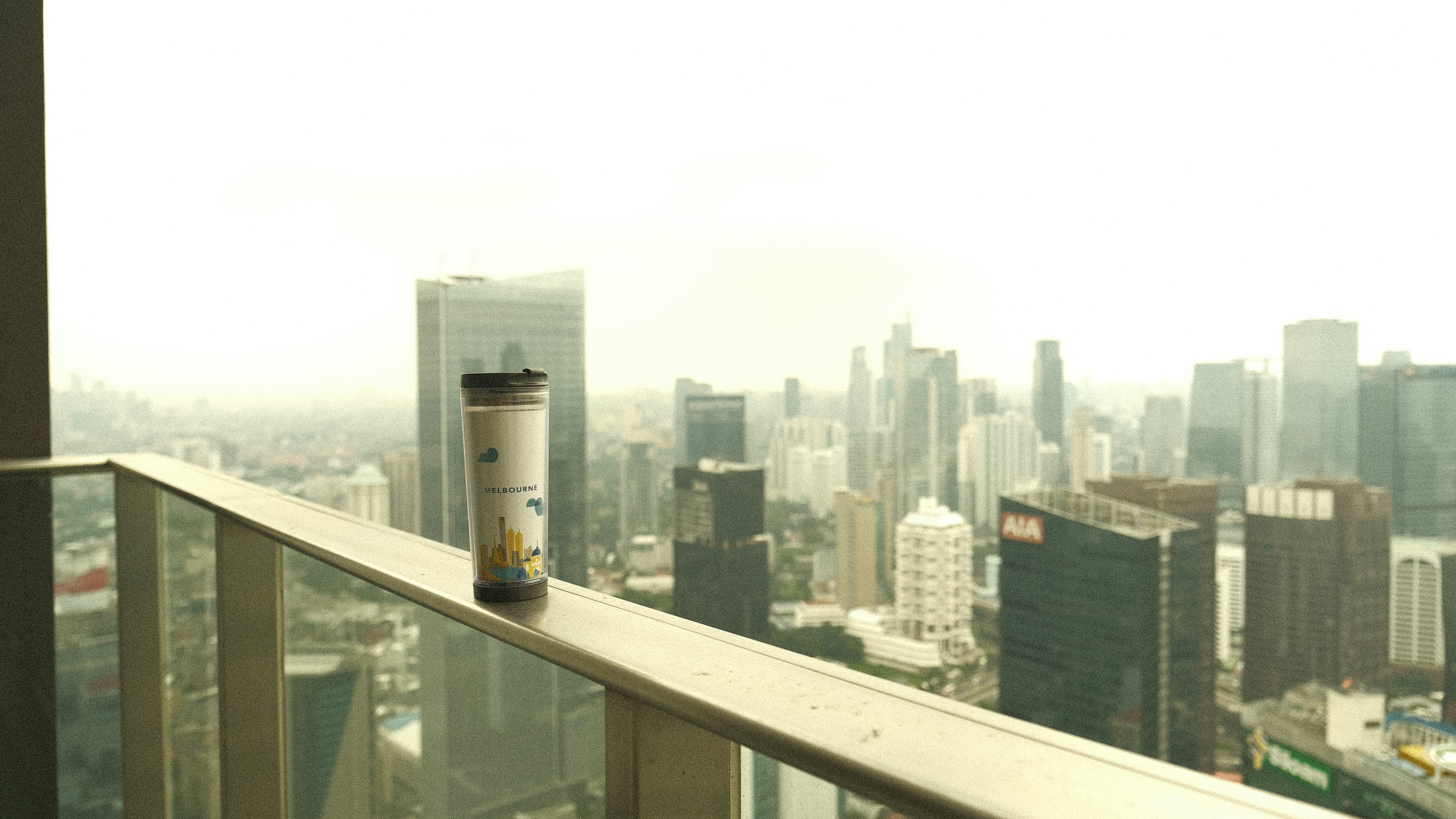 A stunning Chicago river view from a high-rise apartment balcony - resort style apartments near me