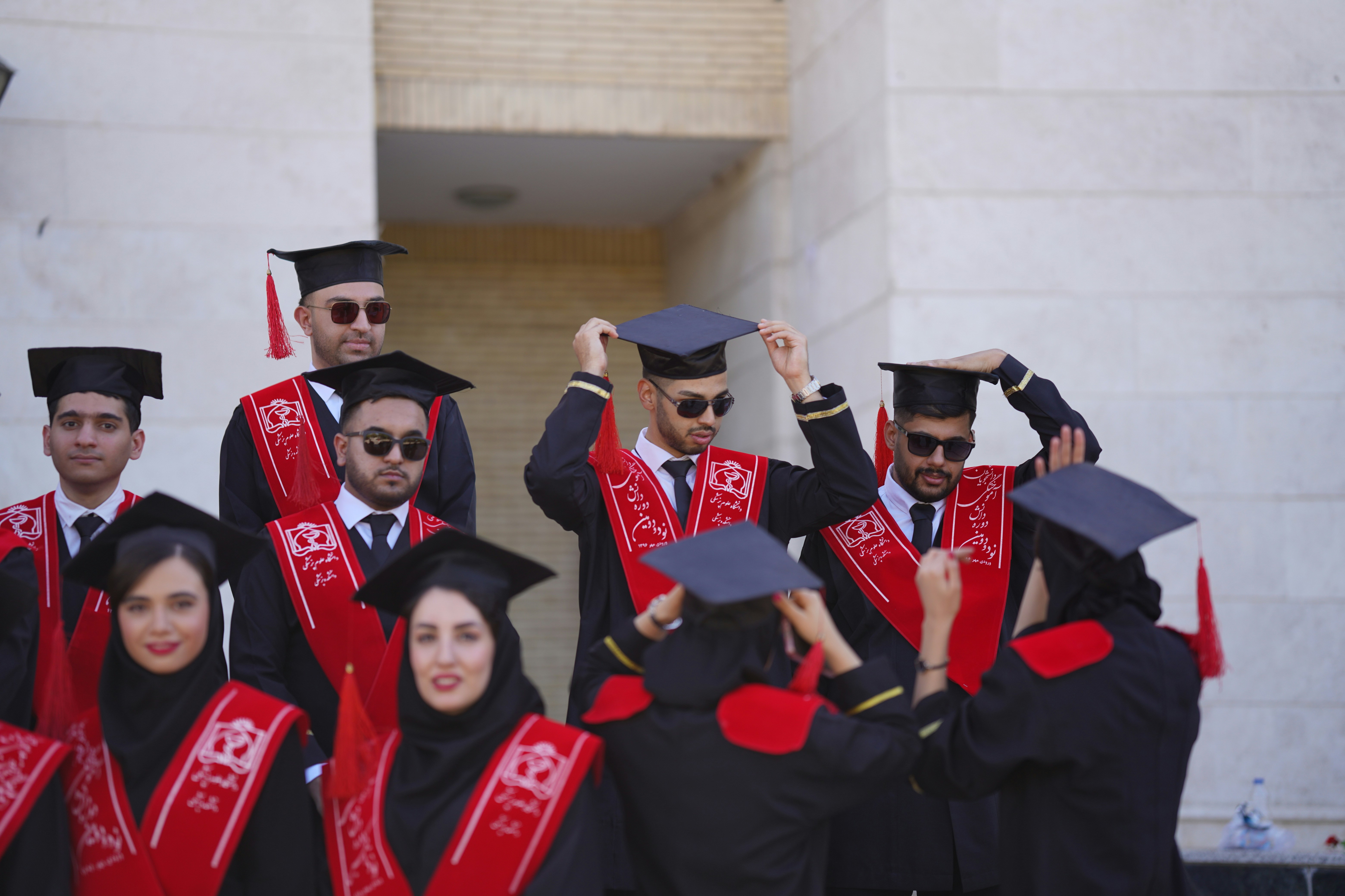 Graduates posing for photo
