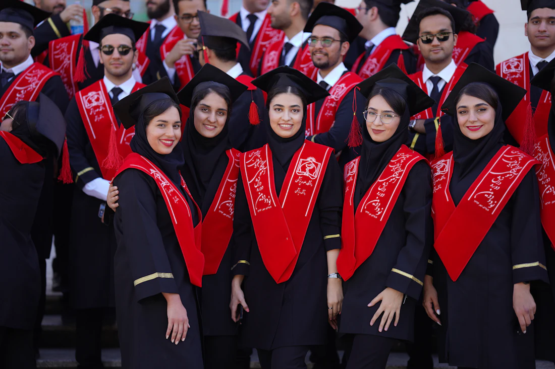 Indian graduates celebrating academic success