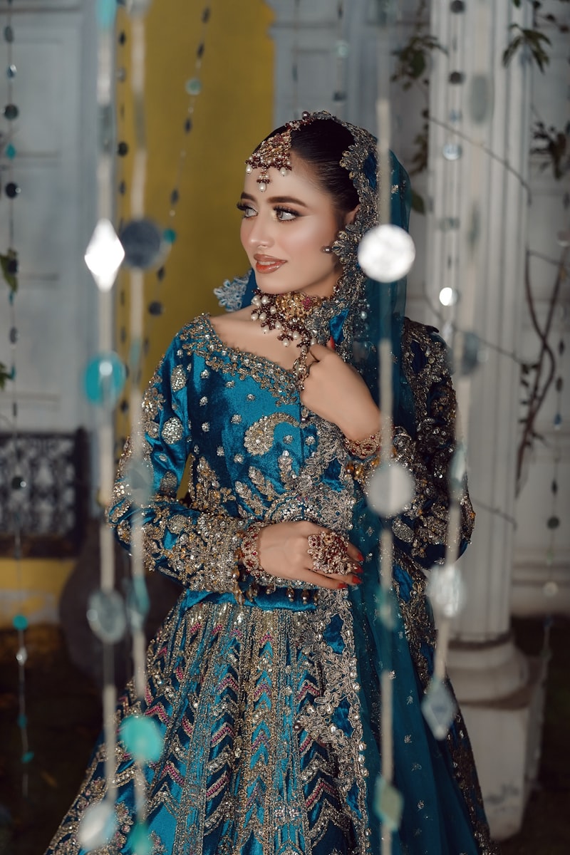 Royal Blue Designer Lehenga
