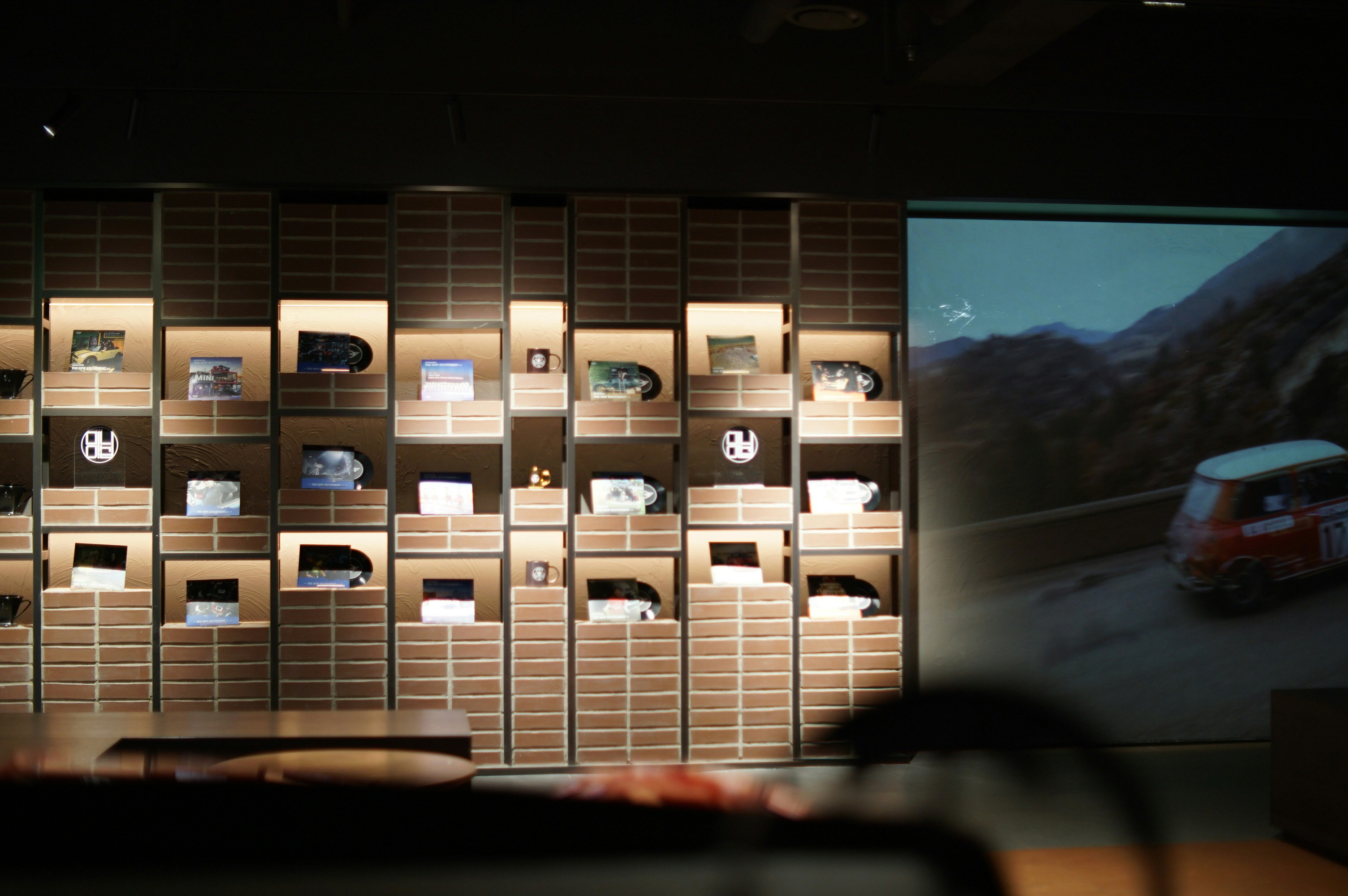 A store display showcasing various products.