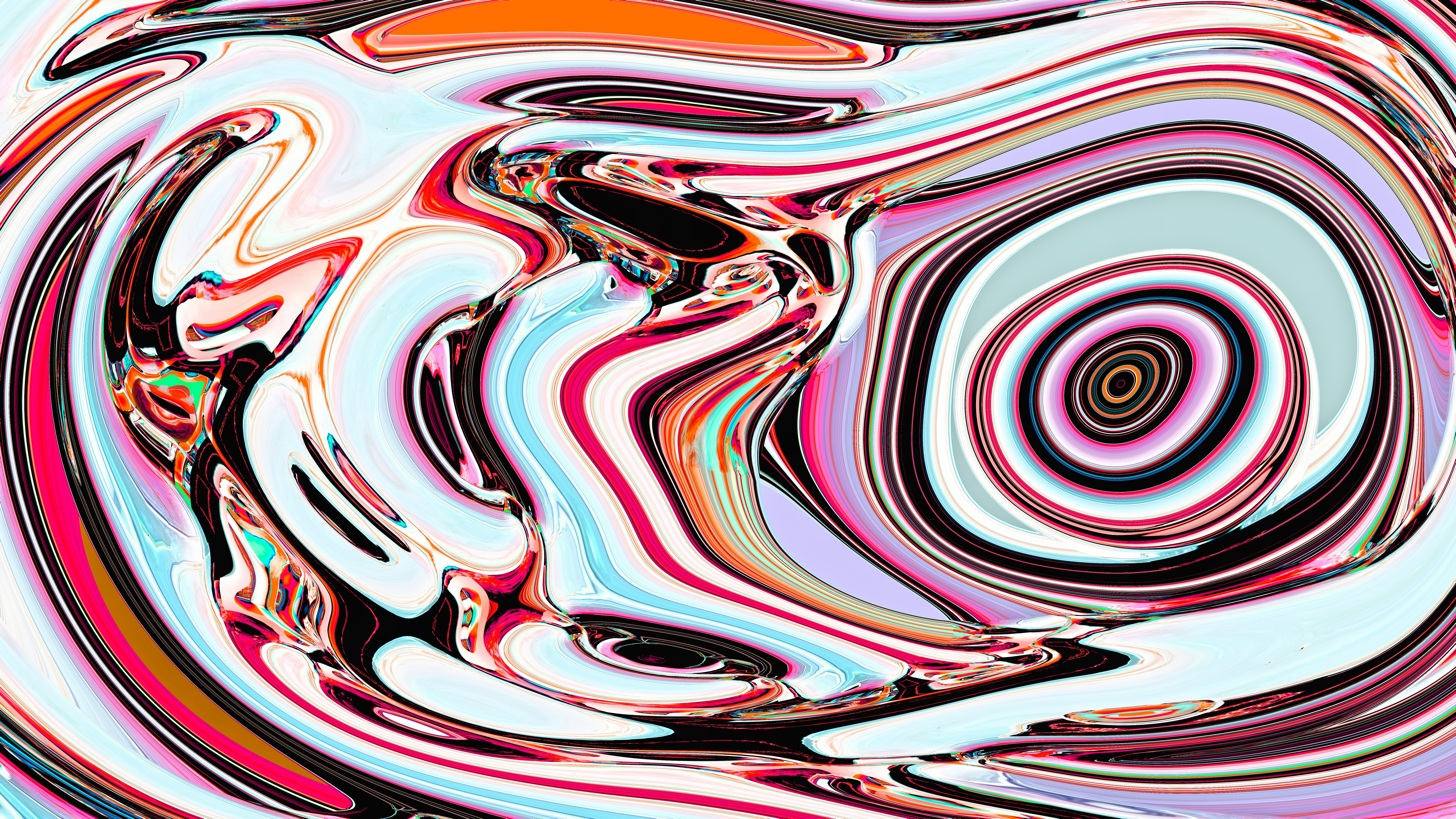 抽象水彩画 渦巻きデザイン さまざまな色の抽象的な渦巻き模様。の写真 – Unsplashの要約の無料画像