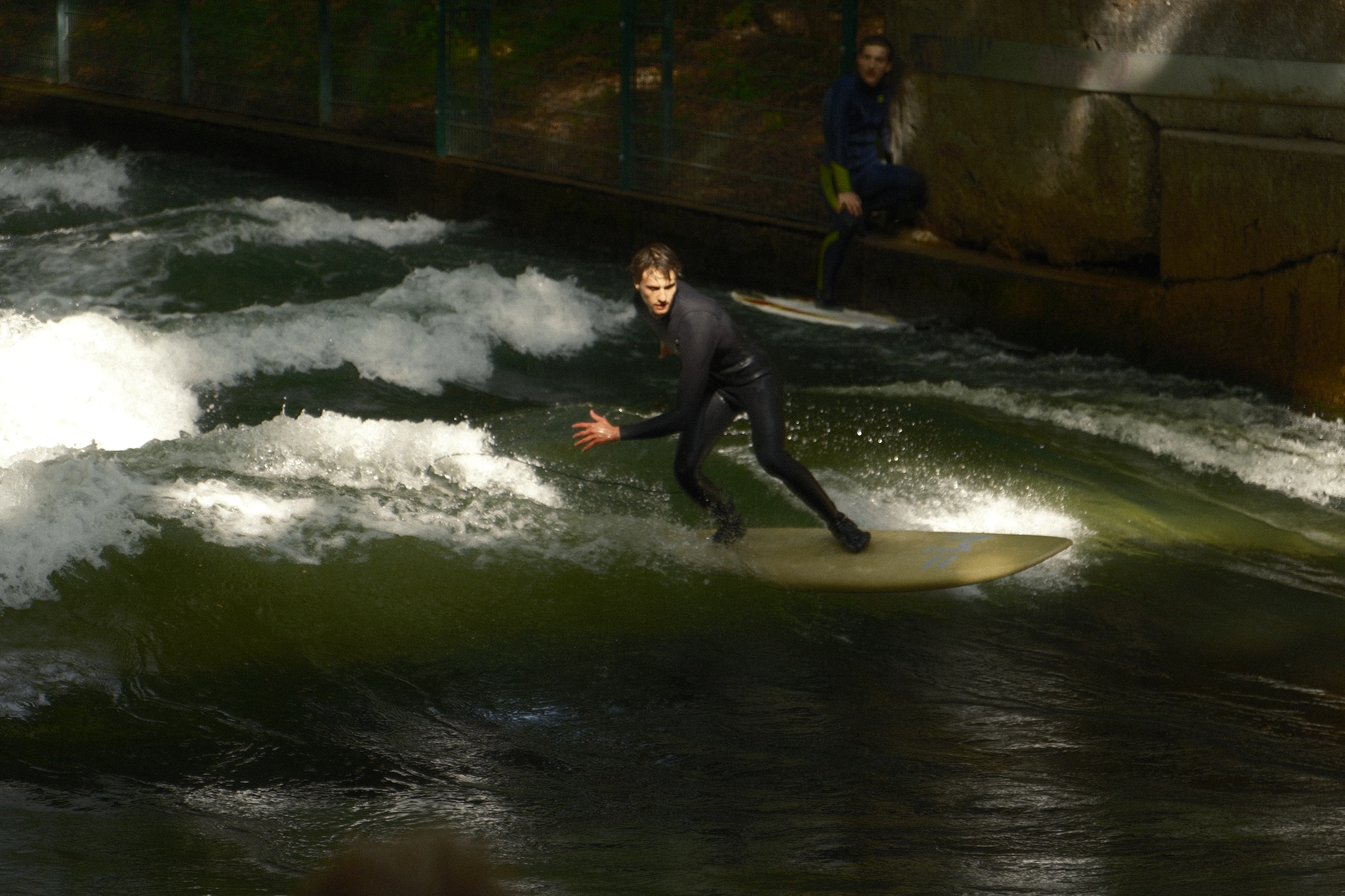English Garden and the river surfers, Munich