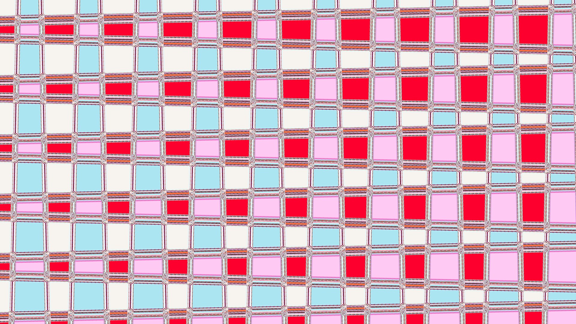 Colorful, geometric pattern with squares and rectangles.